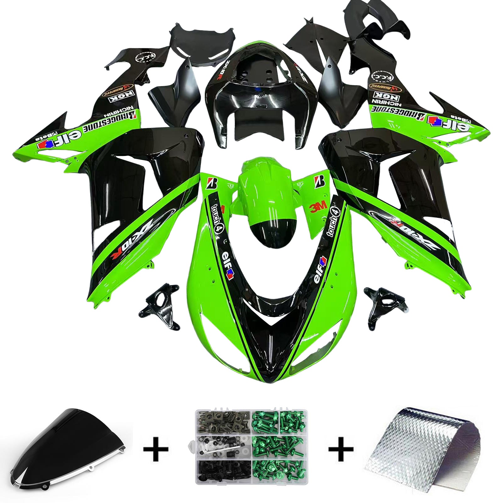 Kawasaki ZX10R 2006-2007 Fairing Kit Bodywork Plastic ABS