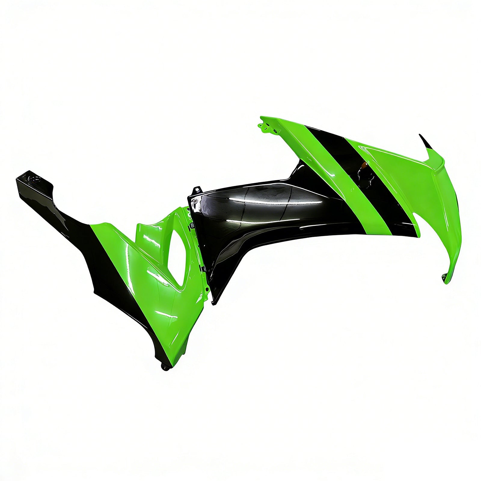 Fairings 2008-2010 Kawasaki ZX10R Green Black ZX10R Generic
