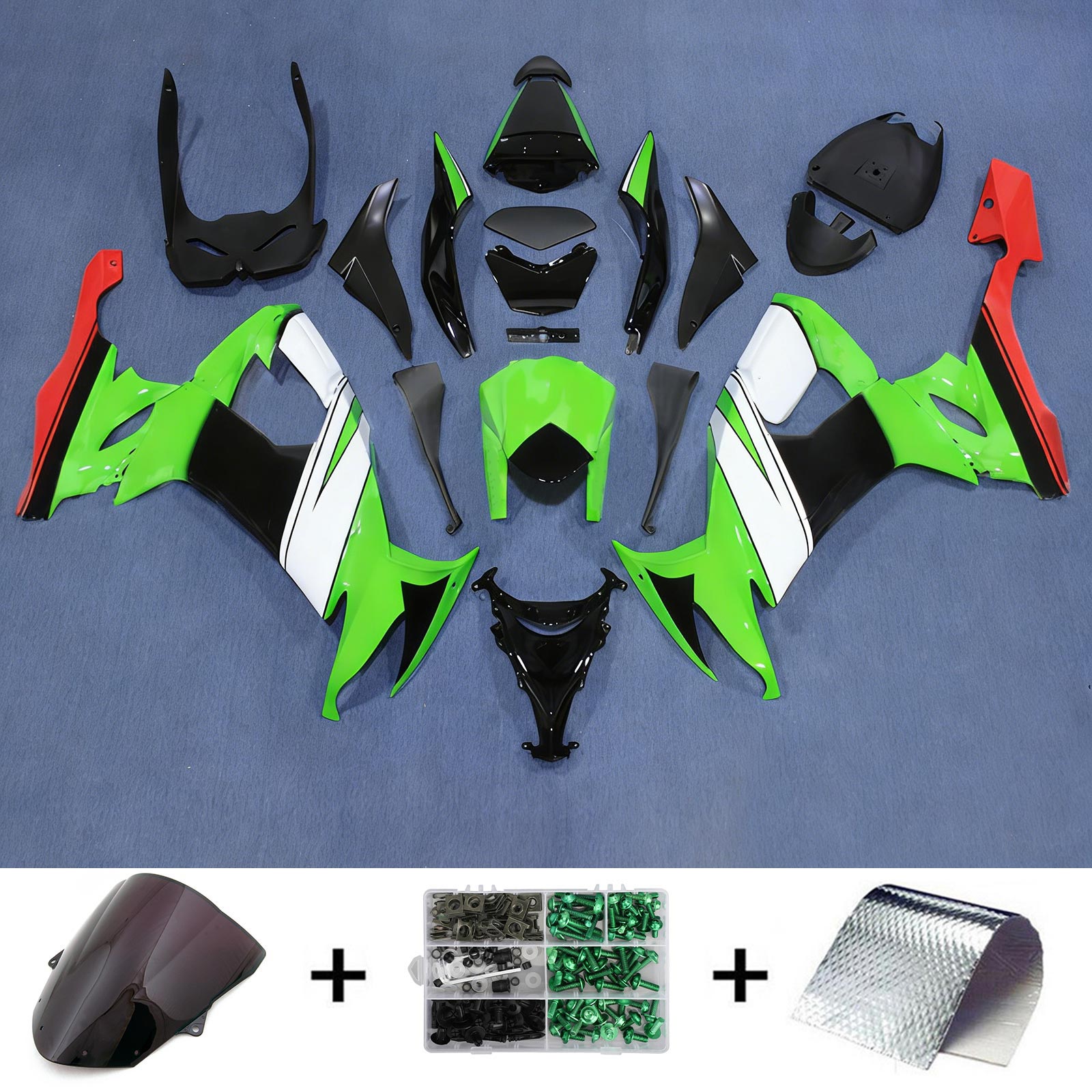 Kawasaki ZX10R 2008-2010 Fairing Kit Bodywork Plastic ABS