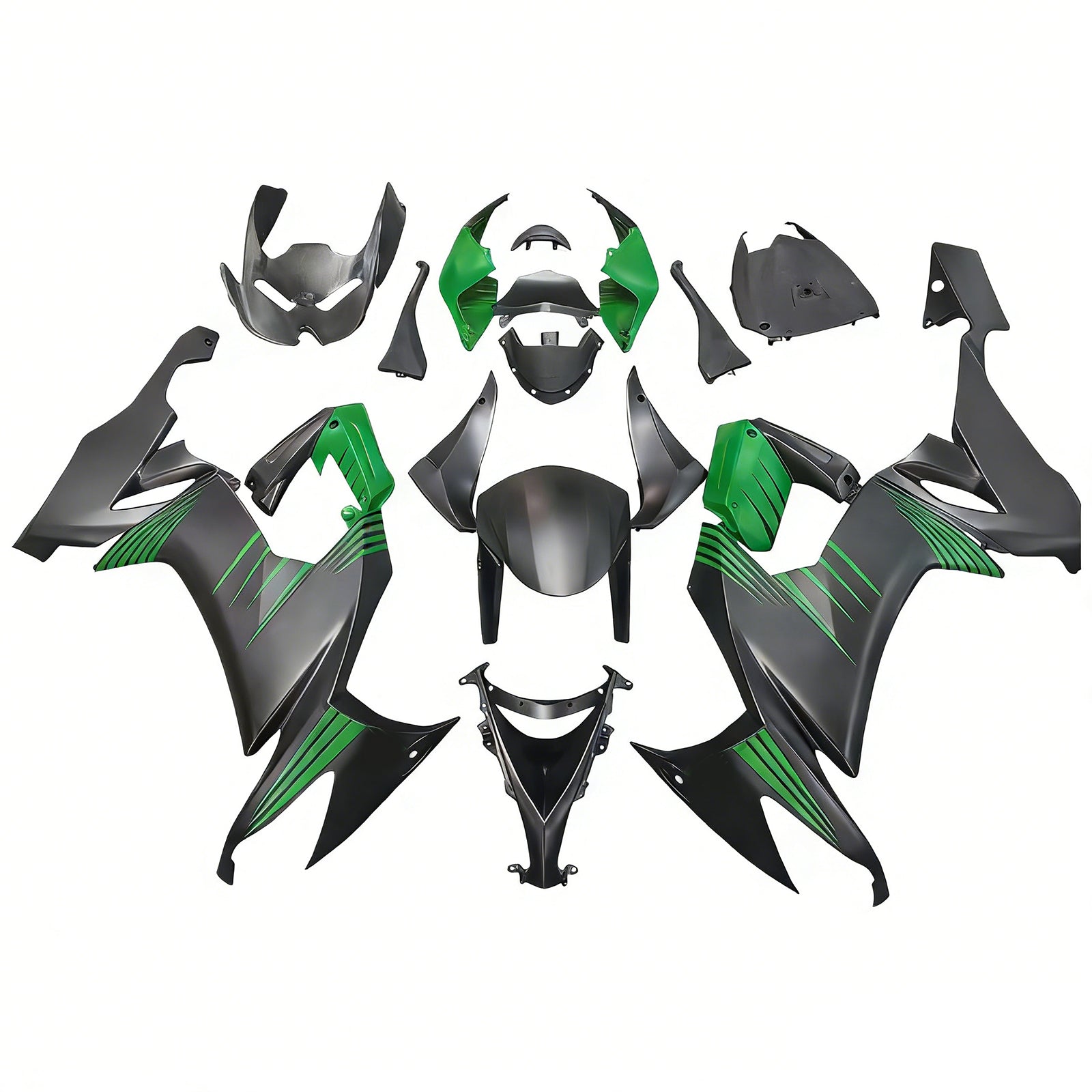 Injection Fairing Kit Bodywork Plastic ABS fit For Kawasaki ZX10R 2008-2010