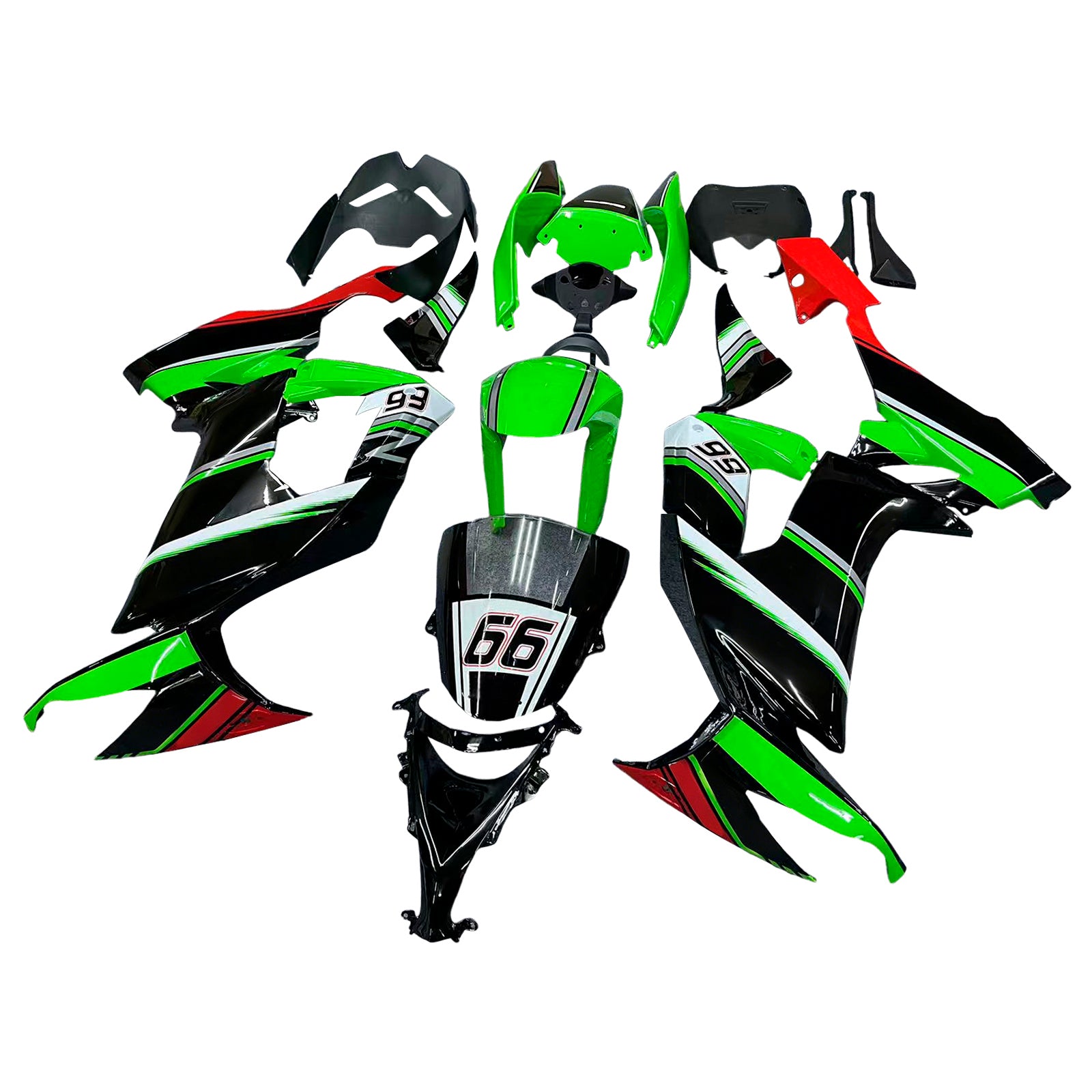 Kawasaki ZX10R 2008-2010 Fairing Kit Bodywork Plastic ABS