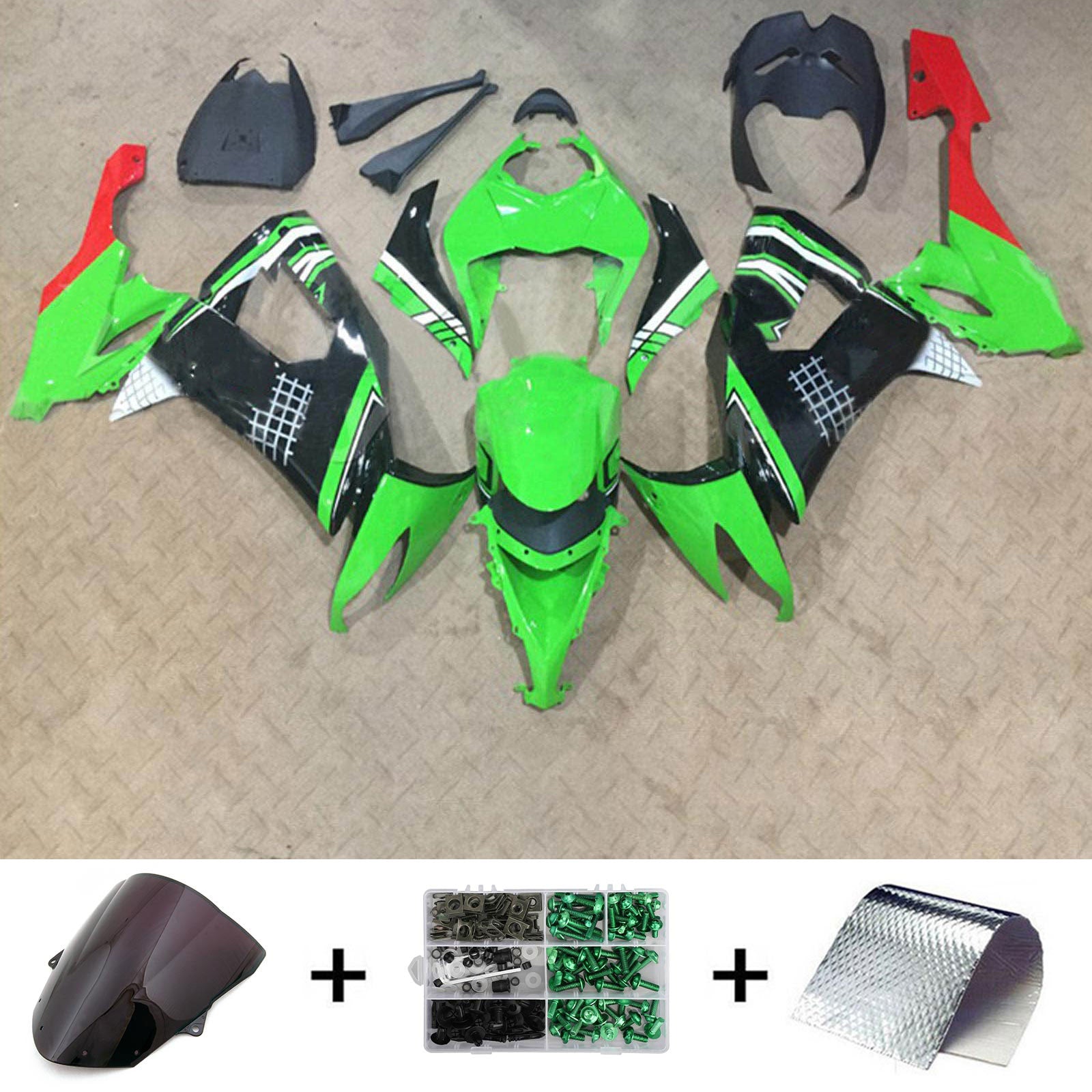 Kawasaki ZX10R 2008-2010 Fairing Kit Bodywork Plastic ABS