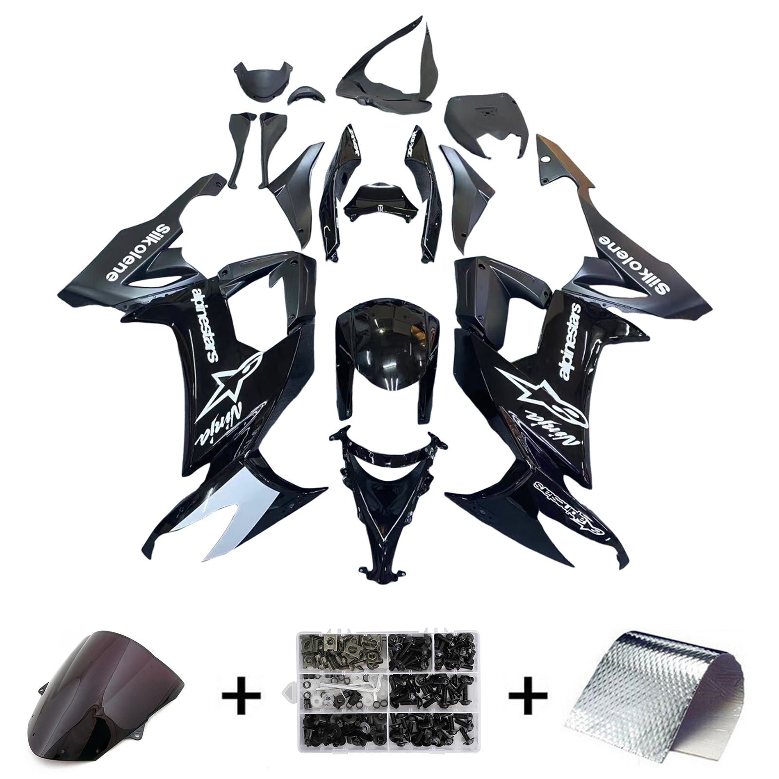 Kawasaki ZX10R 2008-2010 Fairing Kit Bodywork Plastic ABS