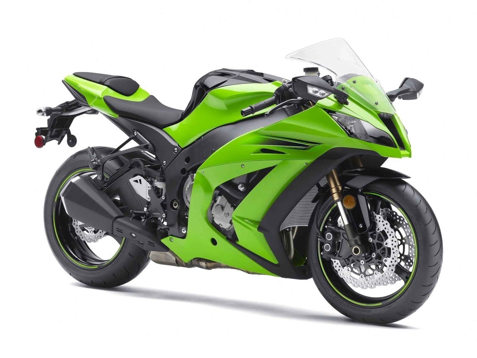 Carenados 2011-2015 Plásticos Kawasaki ZX10R Ninja Verde Genérico
