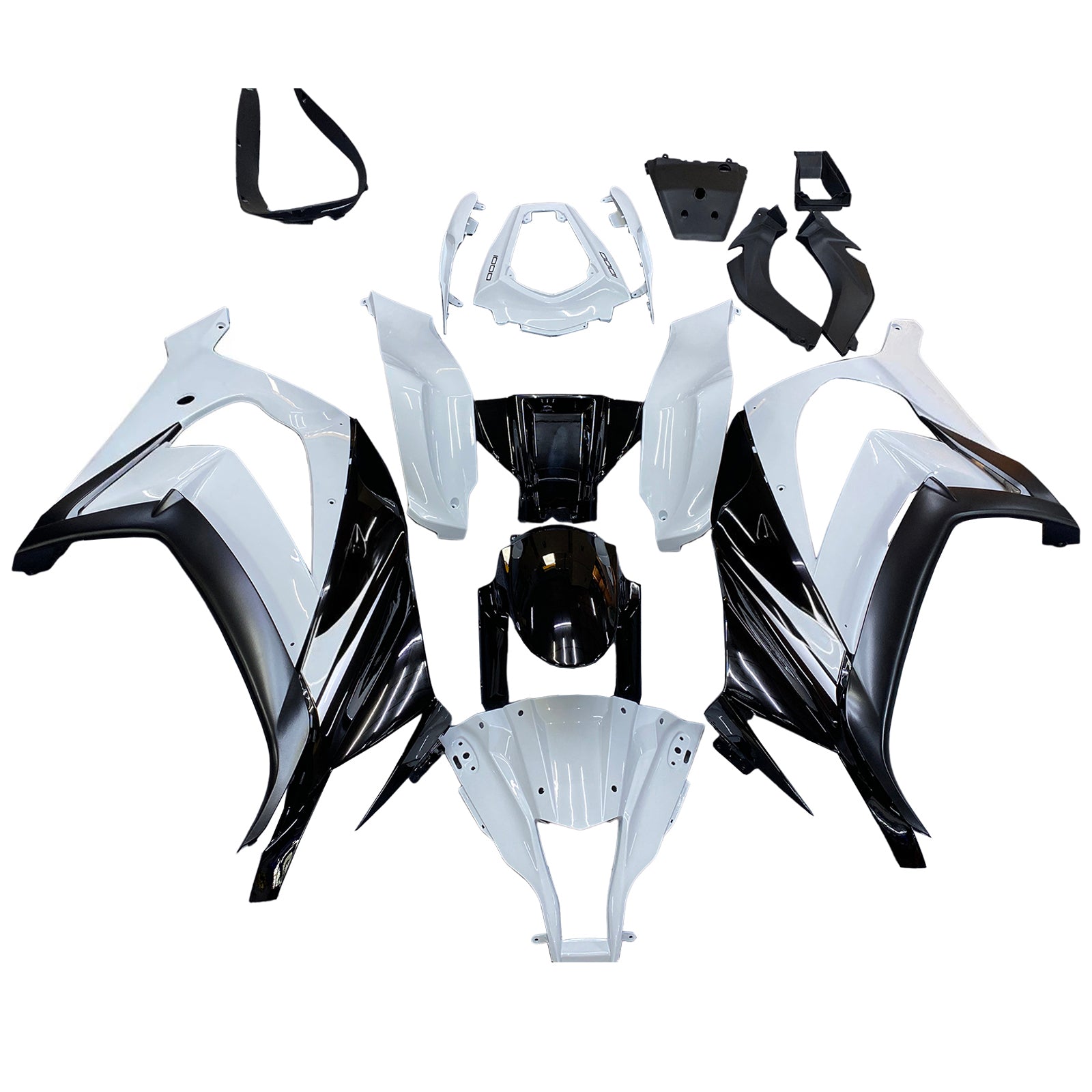 Fairings 2011-2015 Plastics Kawasaki ZX10R Ninja White ZX10R Generic
