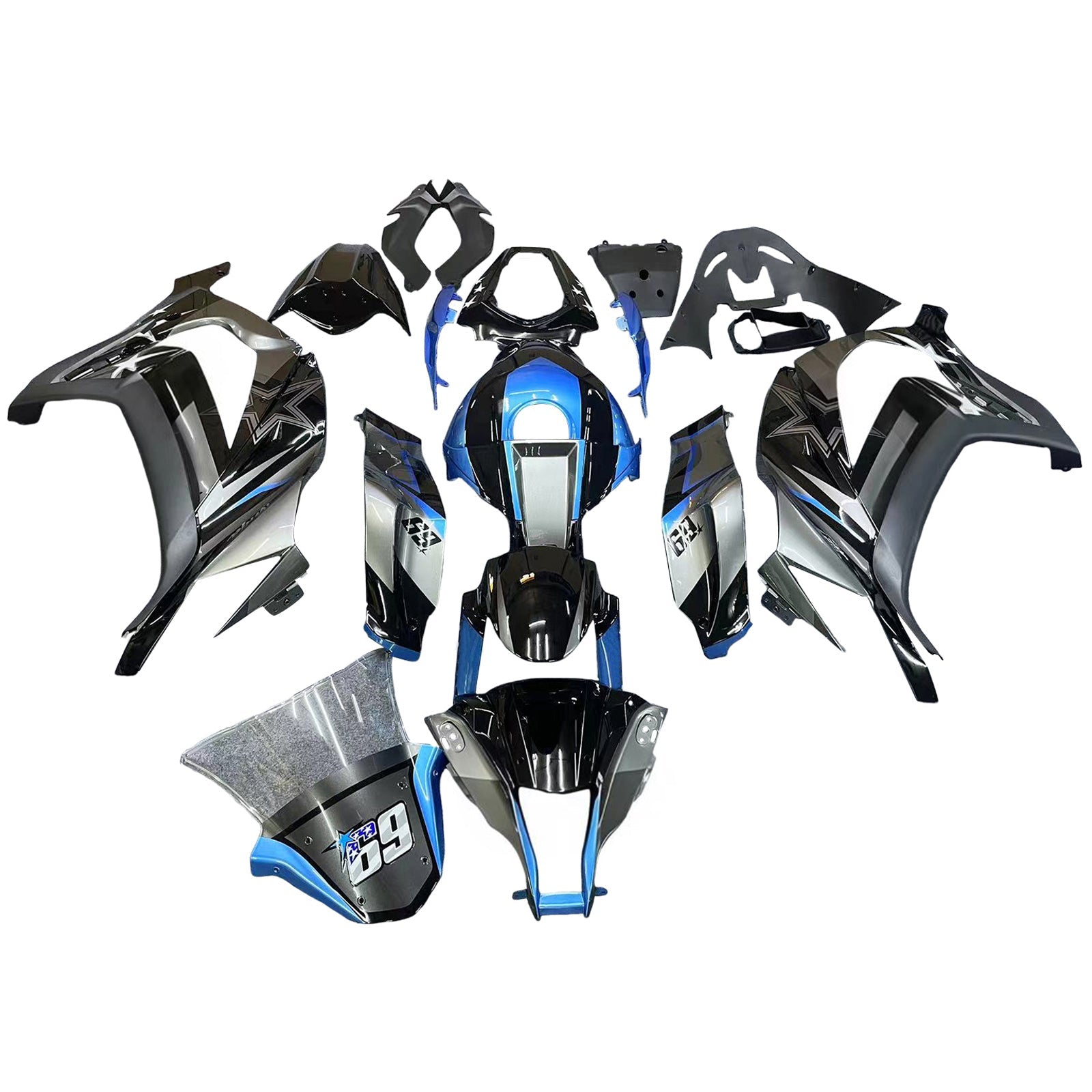 Kawasaki ZX10R 2011-2015 Fairing Kit Bodywork Plastic ABS