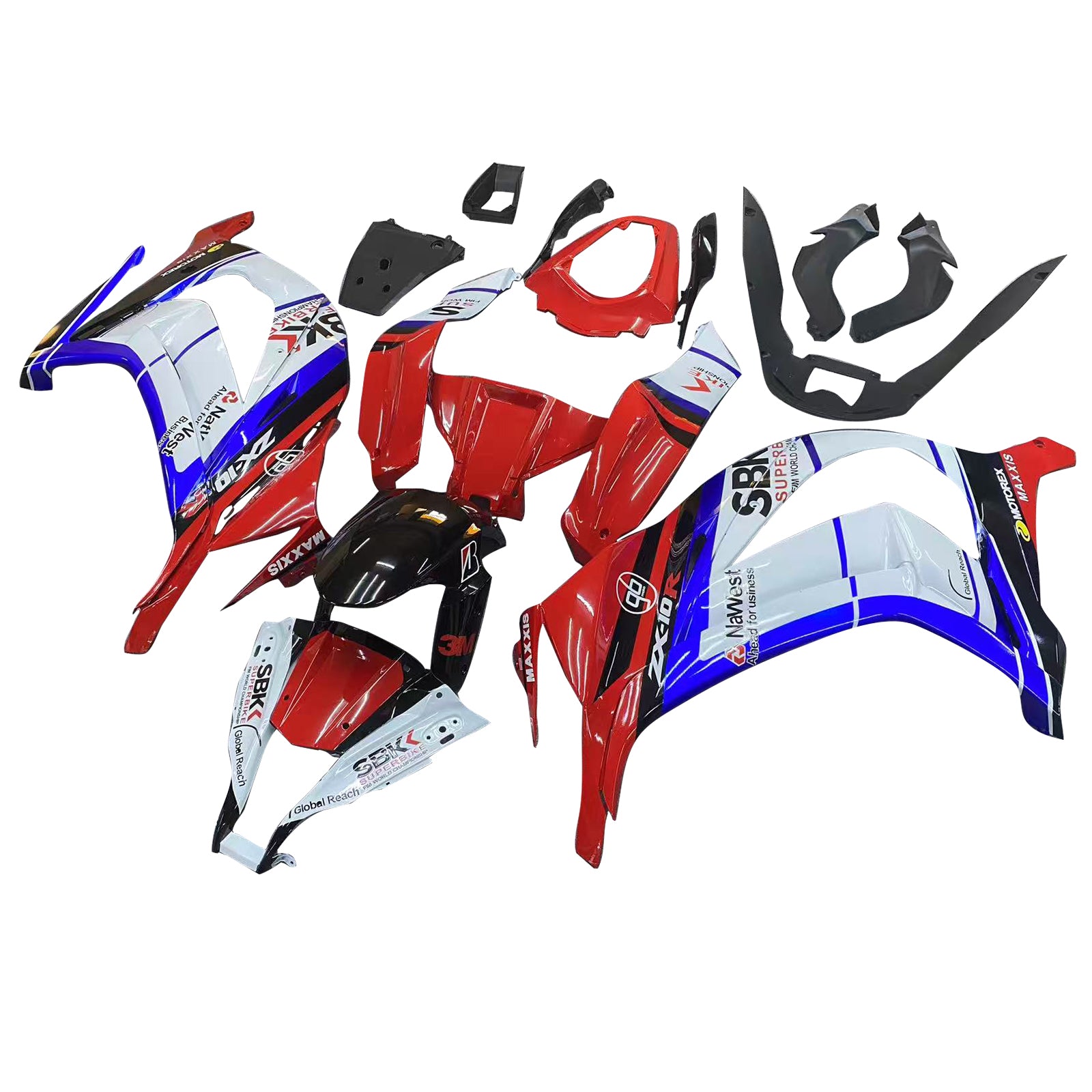 Kawasaki ZX10R 2011-2015 Fairing Kit Bodywork Plastic ABS