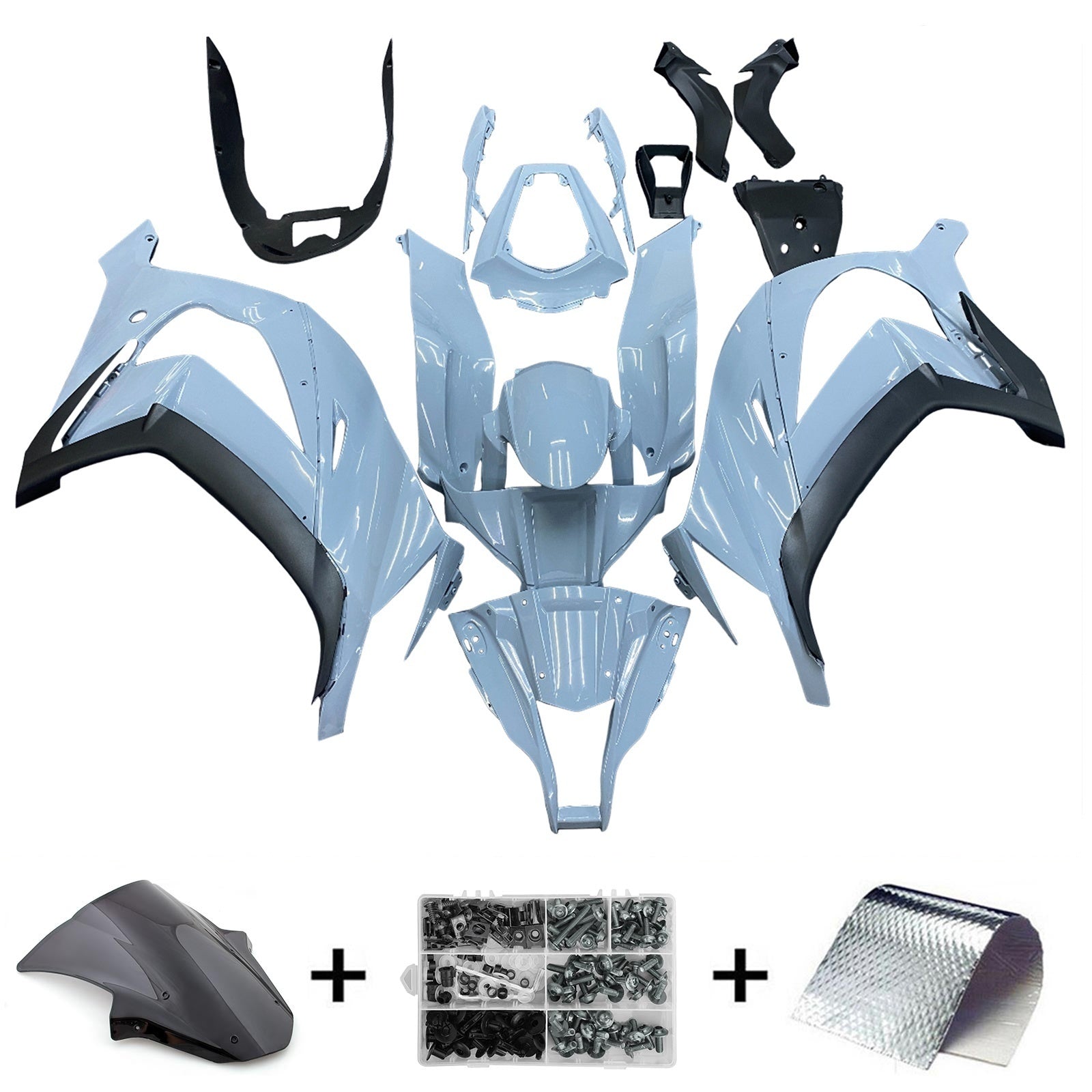 Injection Fairing Kit Bodywork Plastic ABS fit For Kawasaki ZX10R 2011-2015