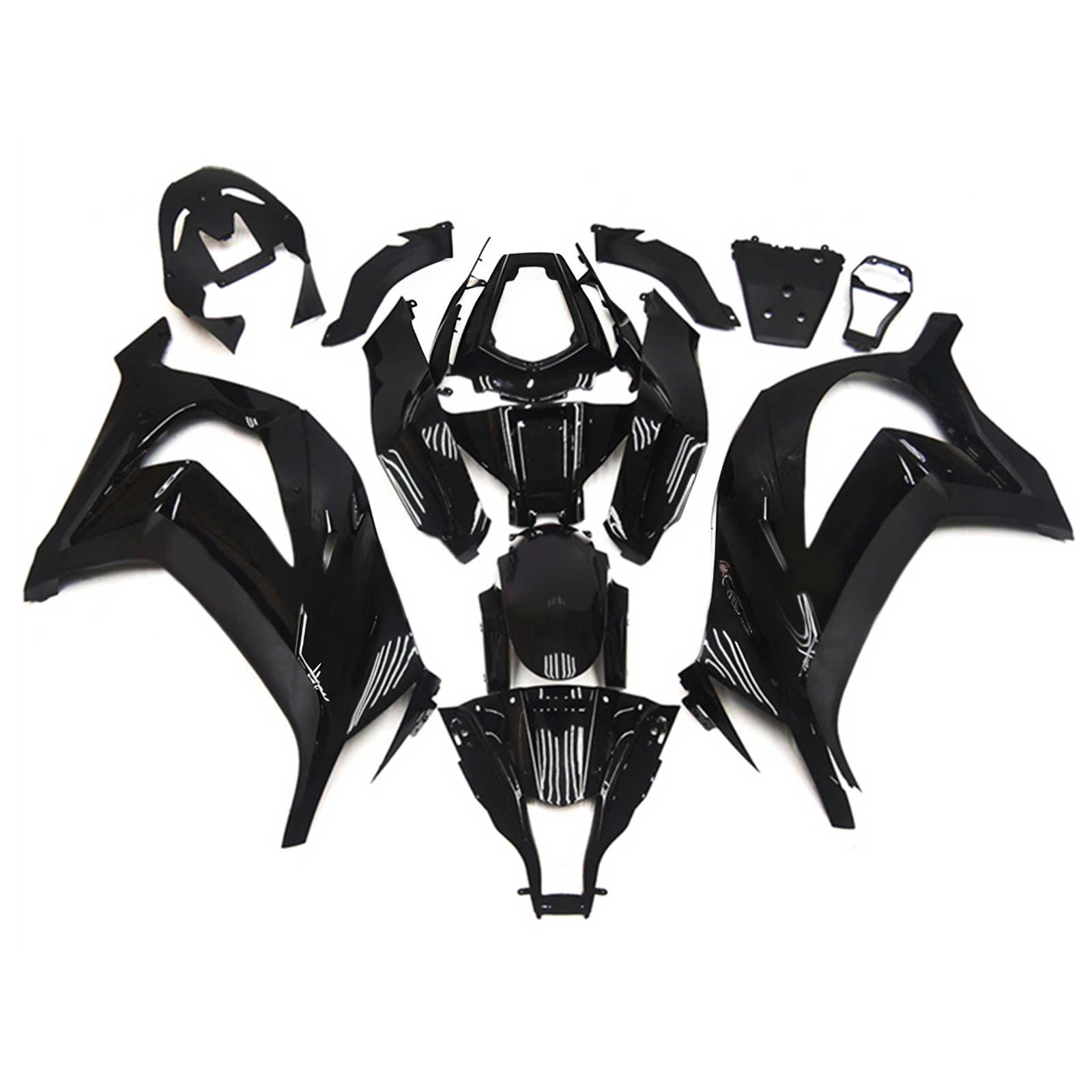 2011-2015 Kawasaki ZX10R Black Fairing Kit Bodywork Plastic ABS