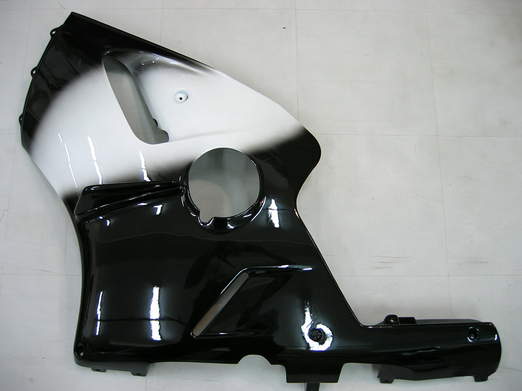 Fairings 2000-2001 Kawasaki ZX12R Black White West Generic