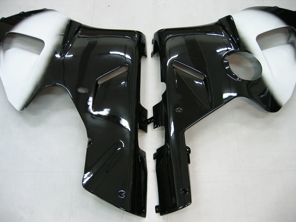 Fairings 2000-2001 Kawasaki ZX12R Black White West Generic