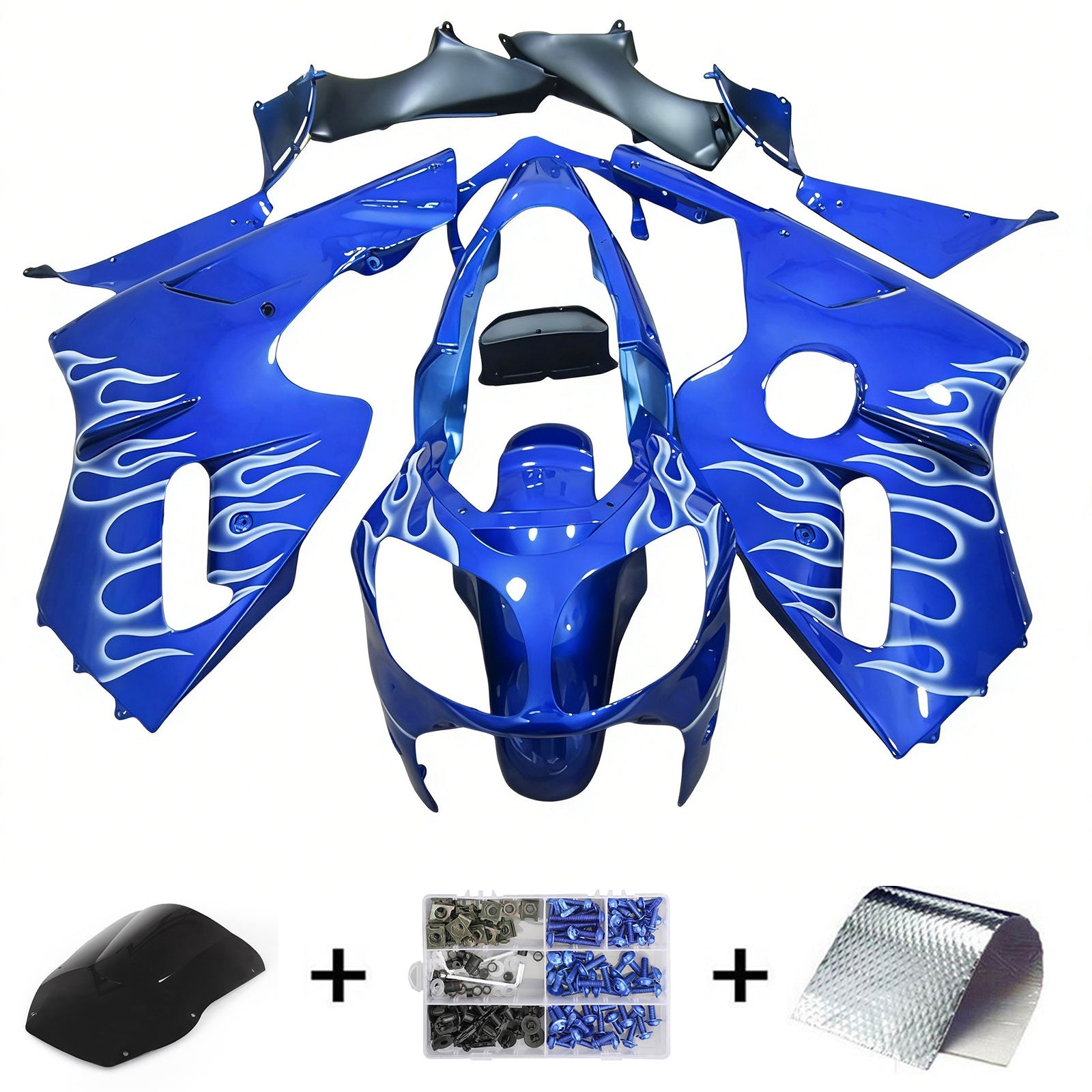 Kawasaki ZX12R 2000-2001 Fairing Kit Bodywork Plastic ABS