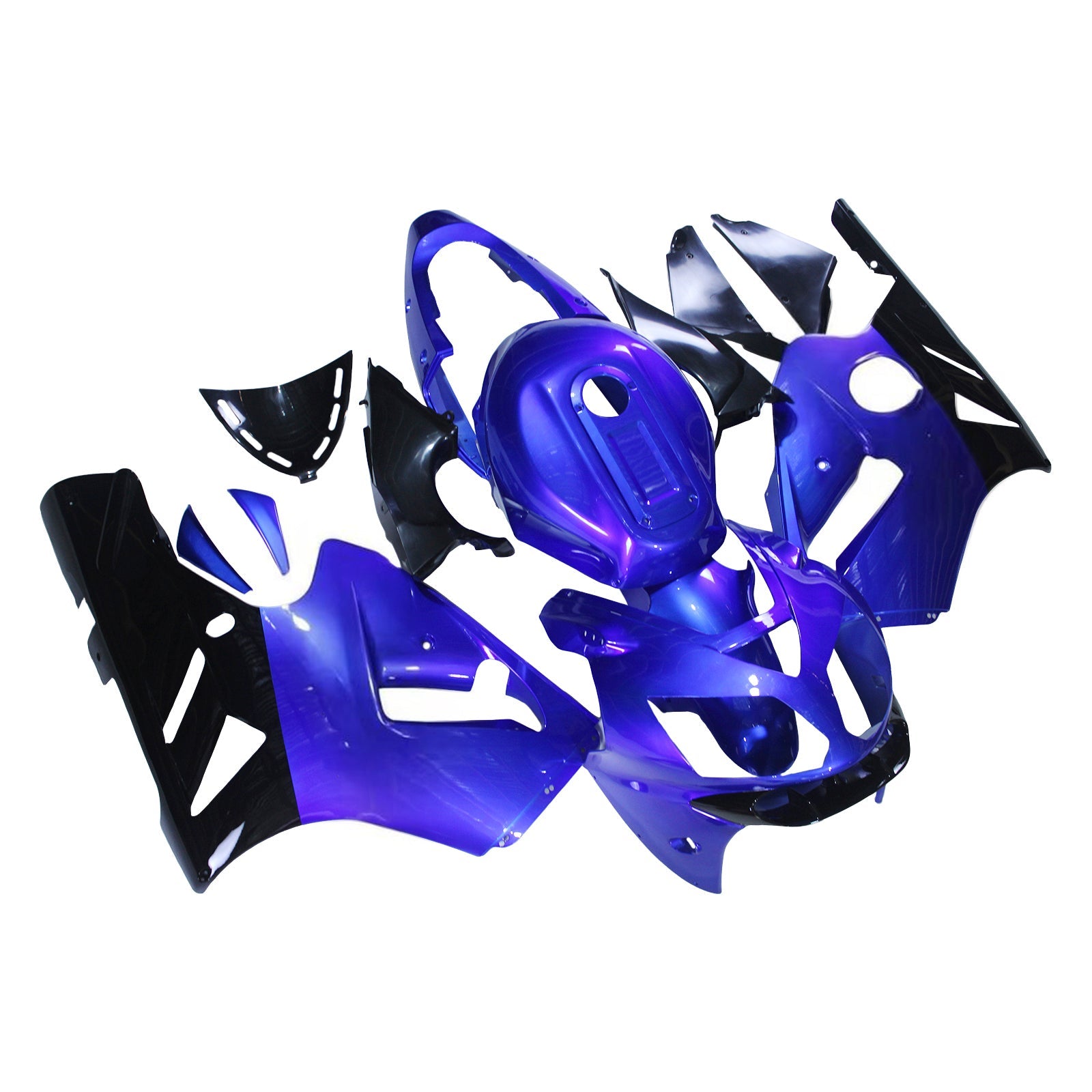 페어링 가와사키 ZX12R 닌자 블루 블랙 ZX12R (2002-2005) 제네릭