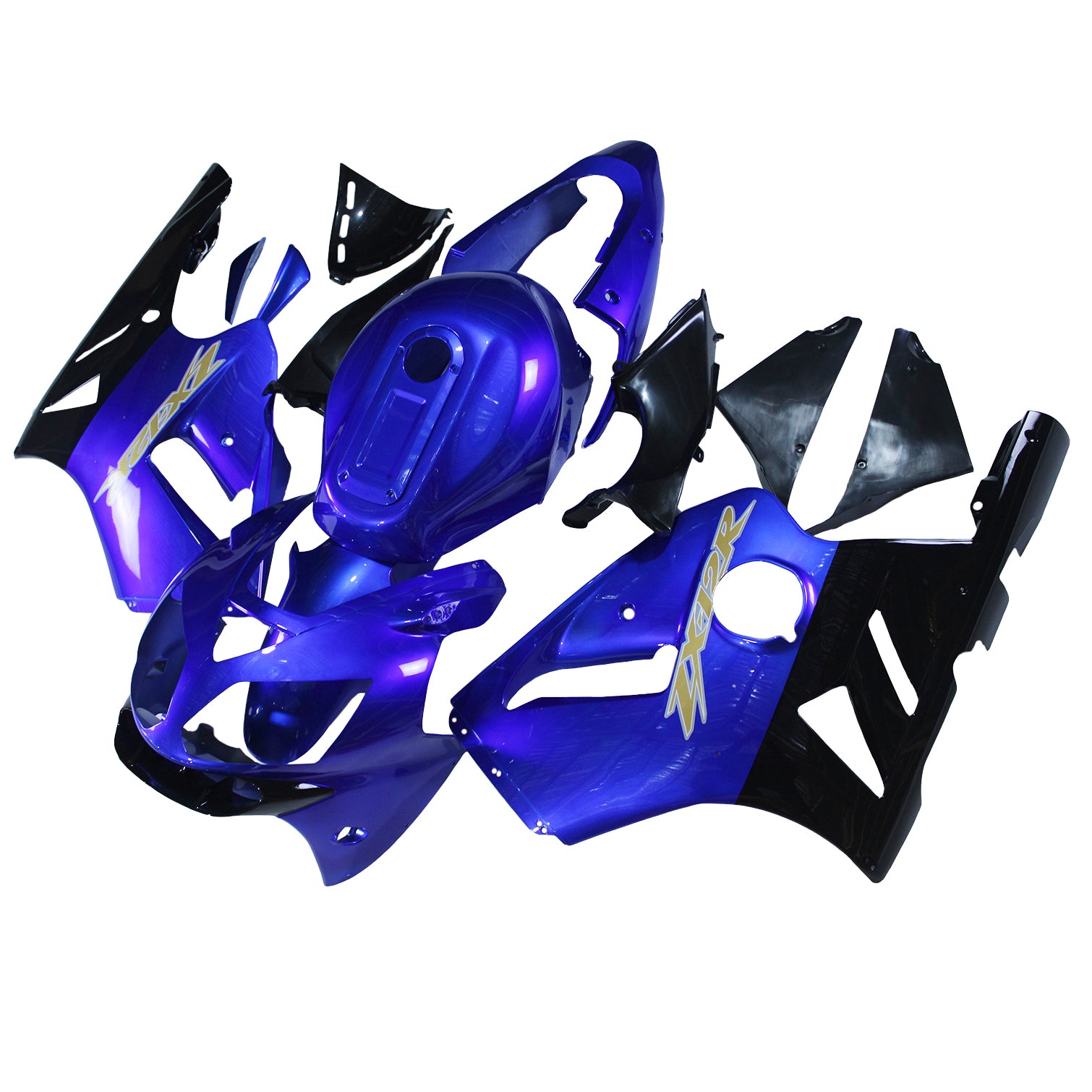 Fairings Kawasaki ZX12R Ninja Blue Black ZX12R (2002-2005) Generic