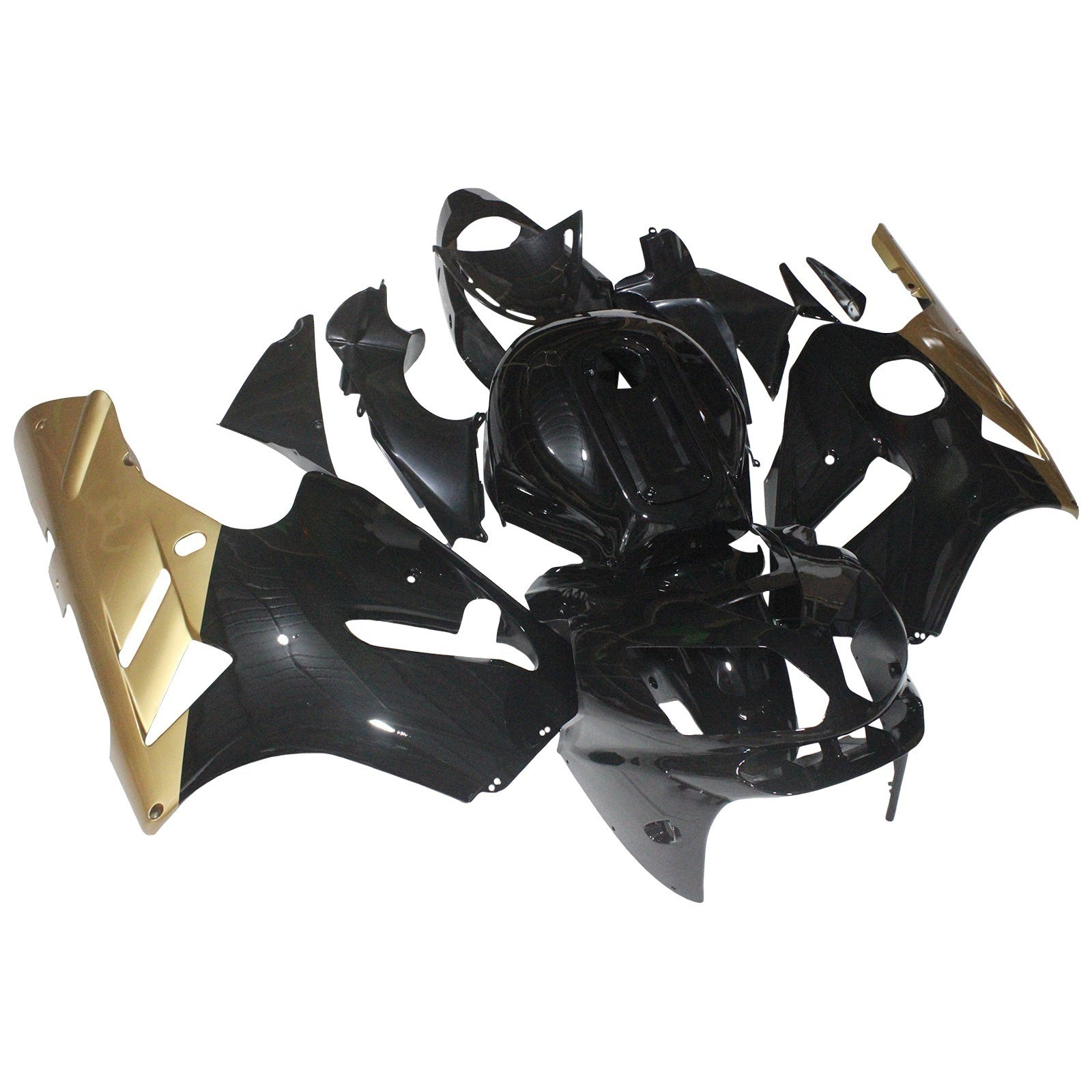 Fairings Kawasaki ZX12R Ninja Black & Gold ZX12R (2002-2005) Generic