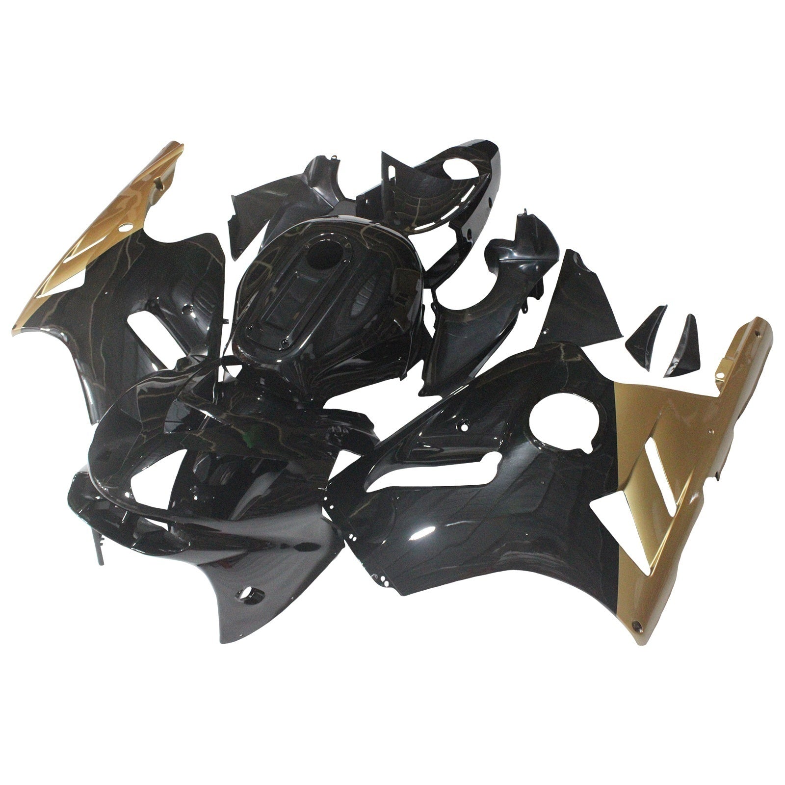 Fairings Kawasaki ZX12R Ninja Black & Gold ZX12R (2002-2005) Generic