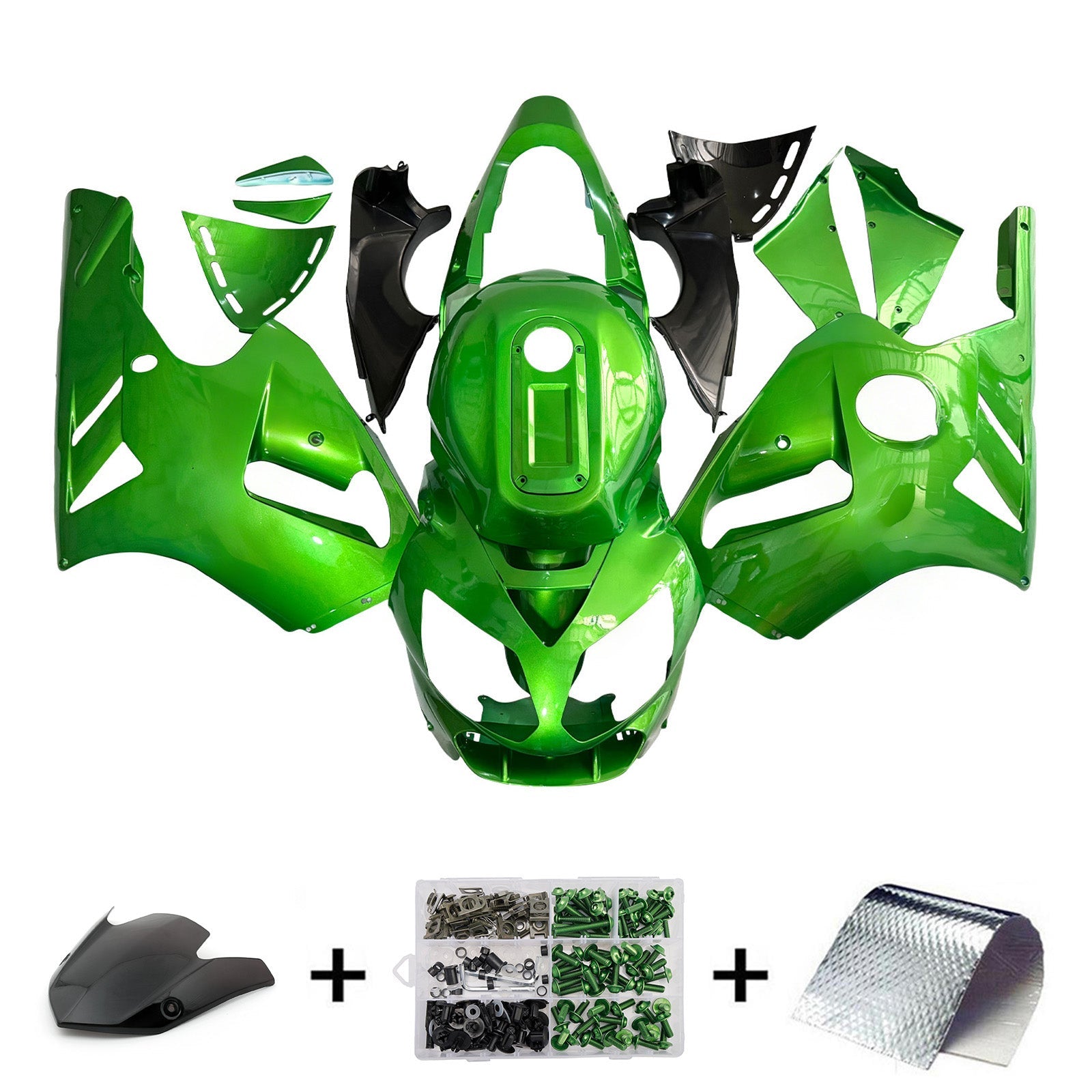 Carenados Kawasaki ZX12R Verde Metálico ZX12R (2002-2005) Genérico