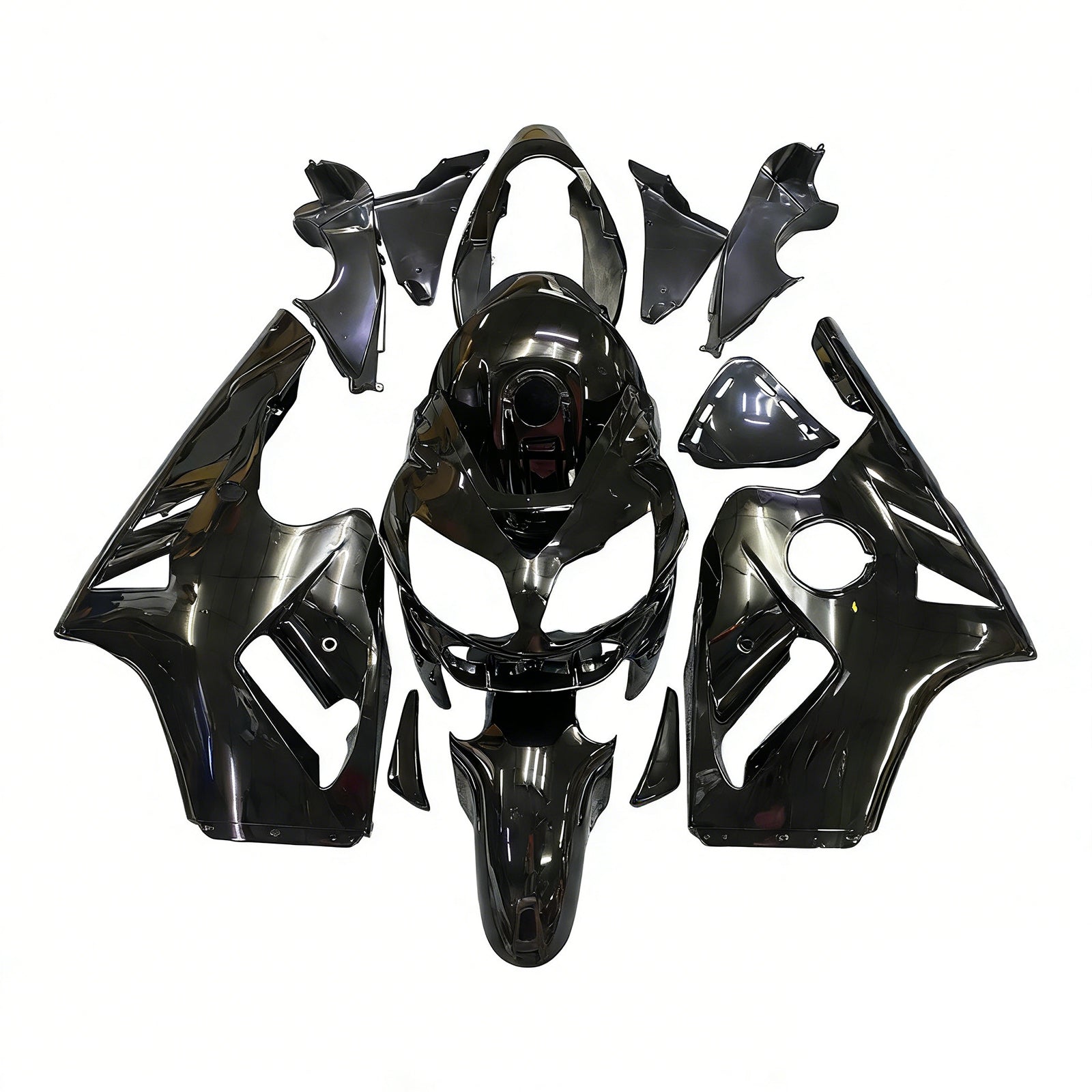 Fairings 2002-2005 Kawasaki ZX12R Black ZX12R Generic