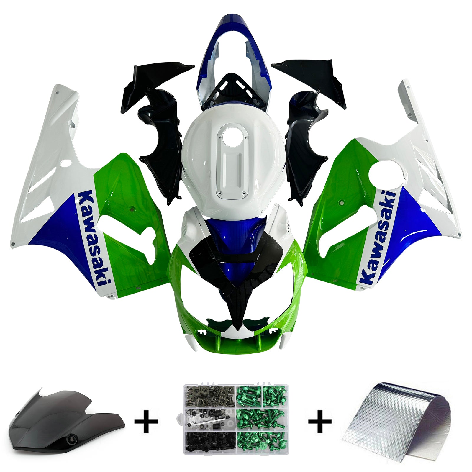 Kawasaki ZX12R 2002-2005 Fairing Kit Bodywork Plastic ABS