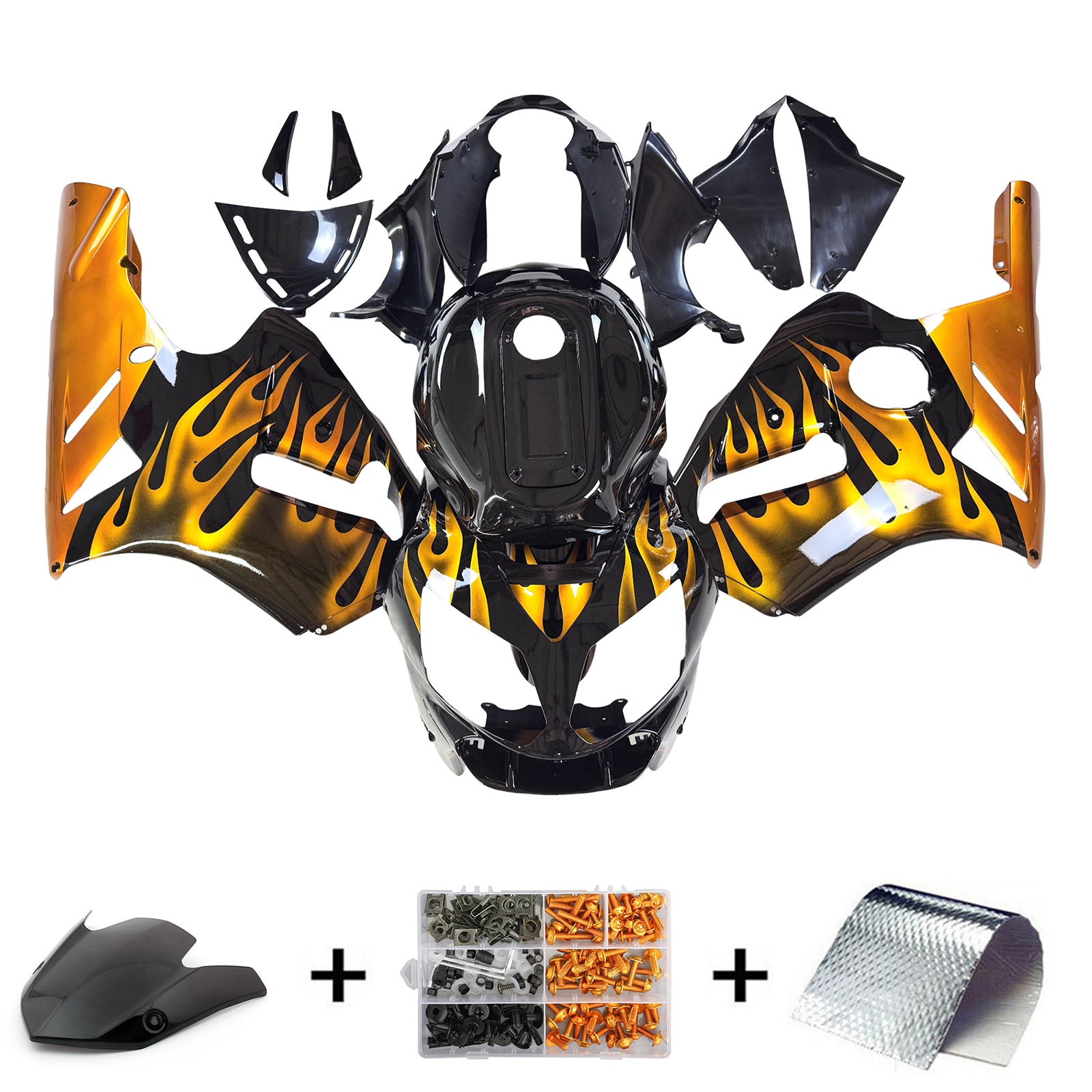 Kawasaki ZX12R 2002-2005 Fairing Kit Bodywork Plastic ABS