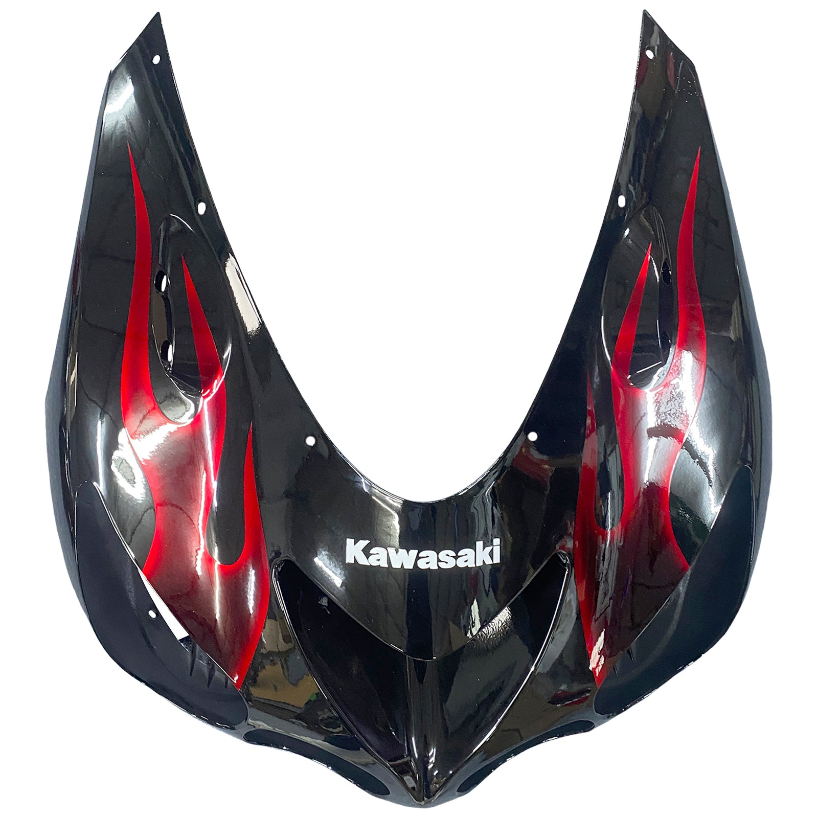 Fairings 2006-2011 Kawasaki ZX14R Black & Red Flame Ninja Generic
