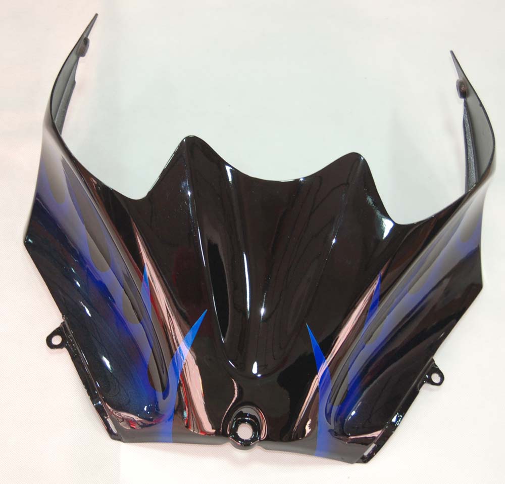 페어링 2006-2011 가와사키 ZX14R 블랙 & 블루 플레임 닌자 제네릭