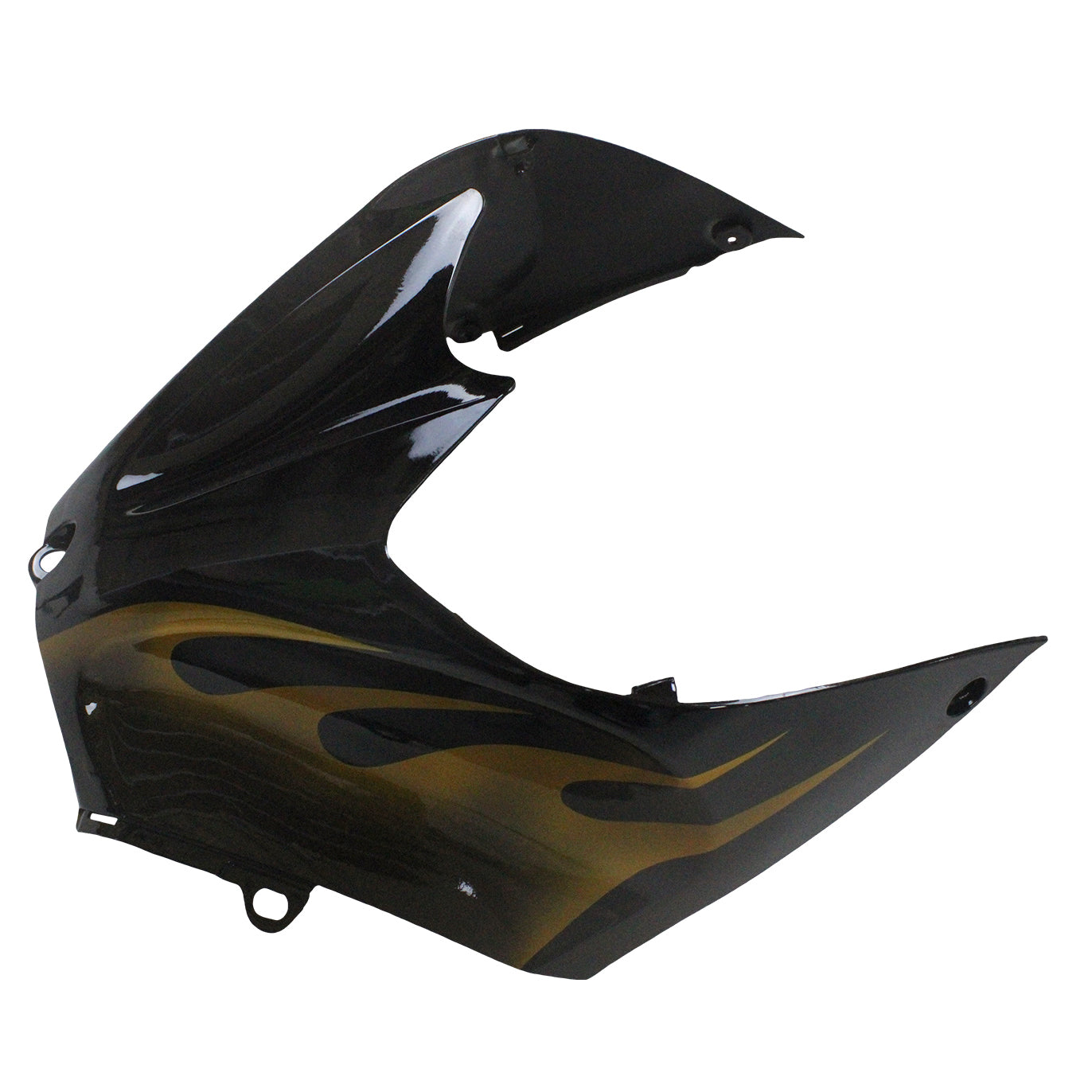 Fairings 2006-2011 Kawasaki ZX14R Black & Gold Flame Ninja Generic