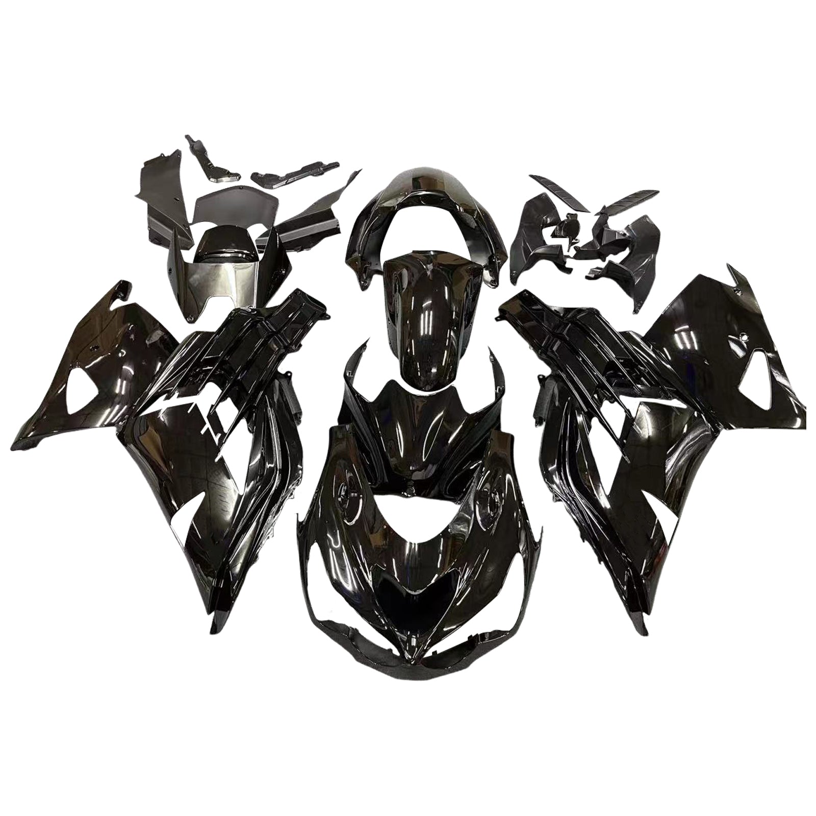 페어링 플라스틱 2012-2022 가와사키 ZX14R 닌자 블랙 제네릭