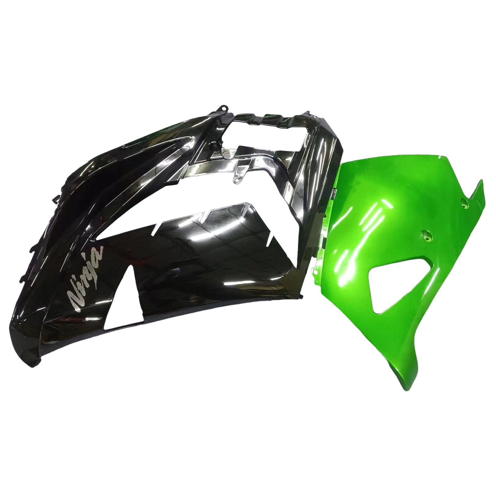Fairings Plastics 2012-2022 Kawasaki ZX14R Ninja Green Black Generic
