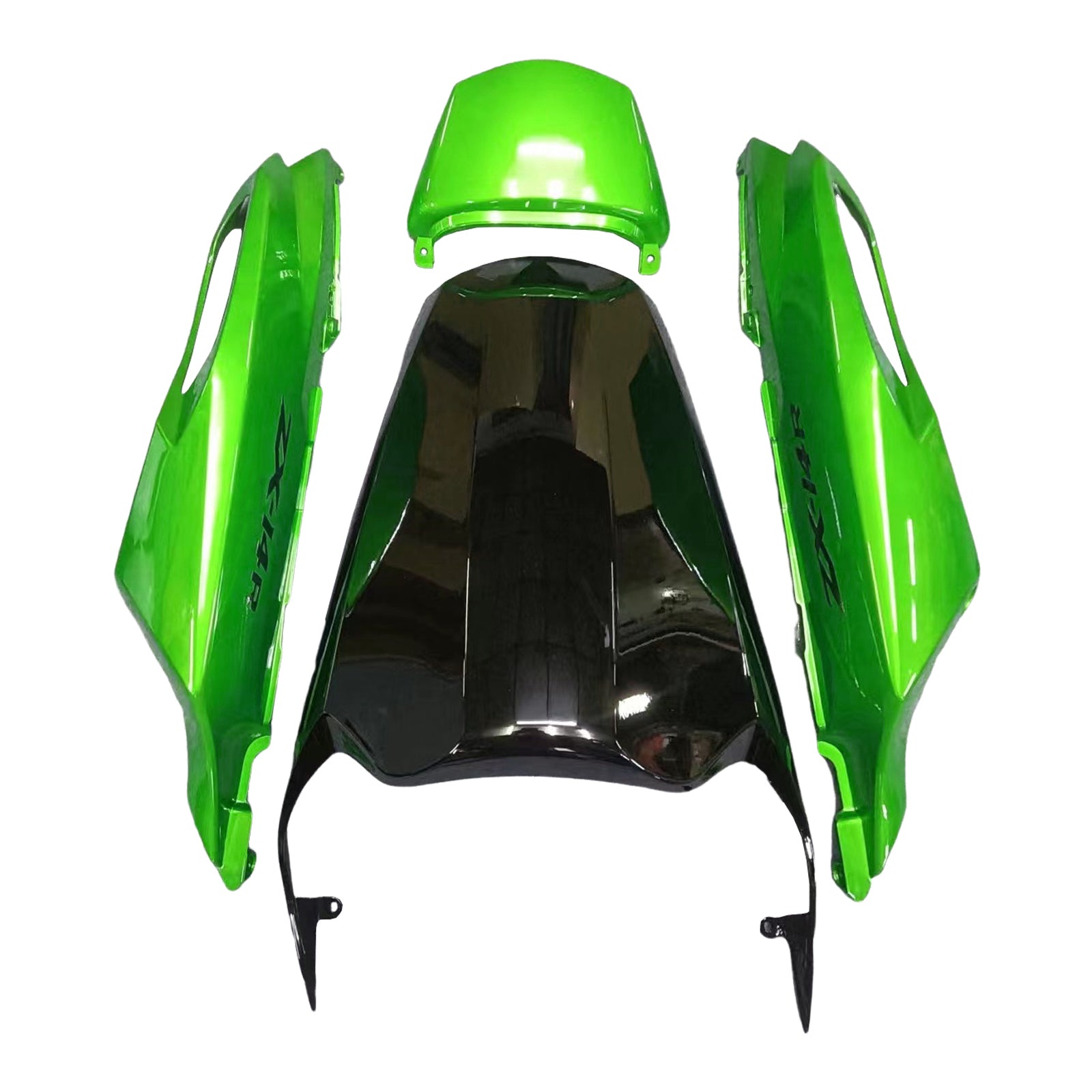 Fairings Plastics 2012-2022 Kawasaki ZX14R Ninja Green Black Generic