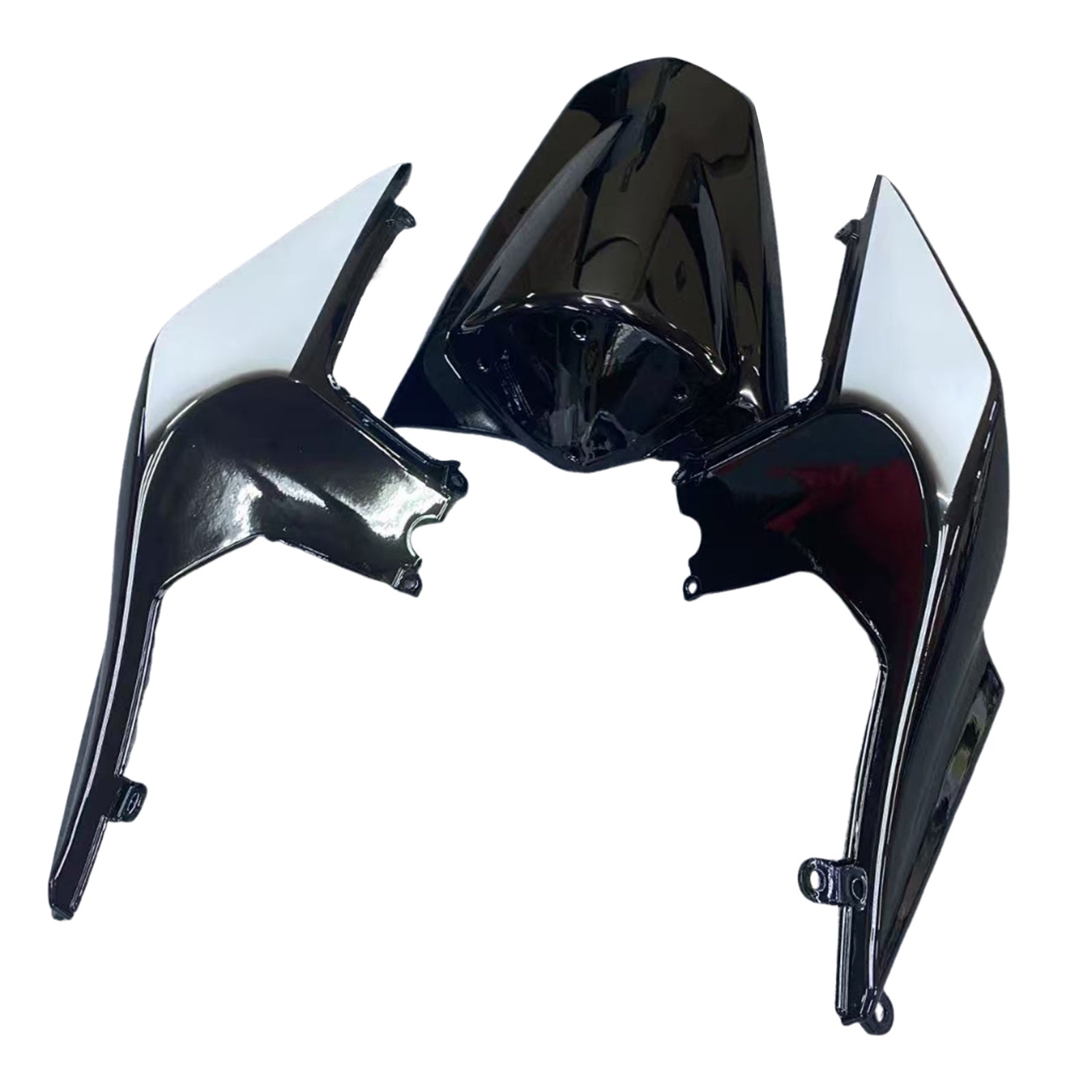 Carenados 2008-2012 Kawasaki ZX250R EX250 Blanco Negro Ninja ZX250 Genérico