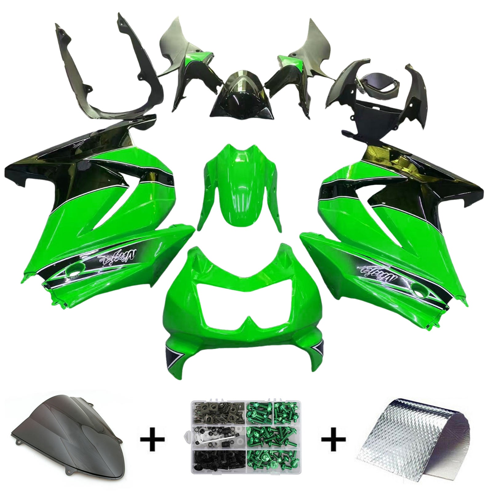 Kawasaki EX250/Ninja250R 2008-2012 Fairing Kit Bodywork Plastic ABS