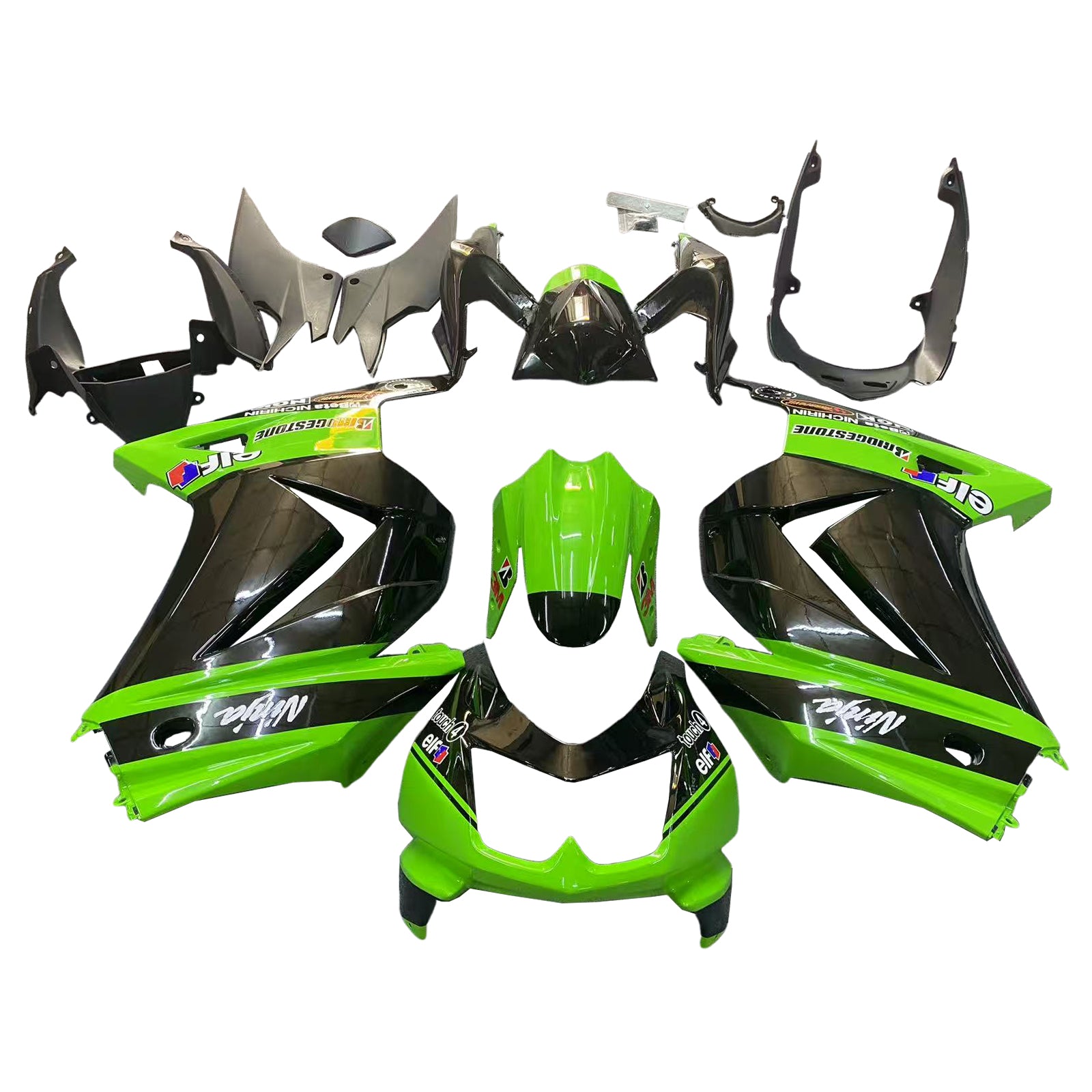 Kawasaki EX250 Ninja250R 2008-2012 Fairing Kit Bodywork Plastic ABS