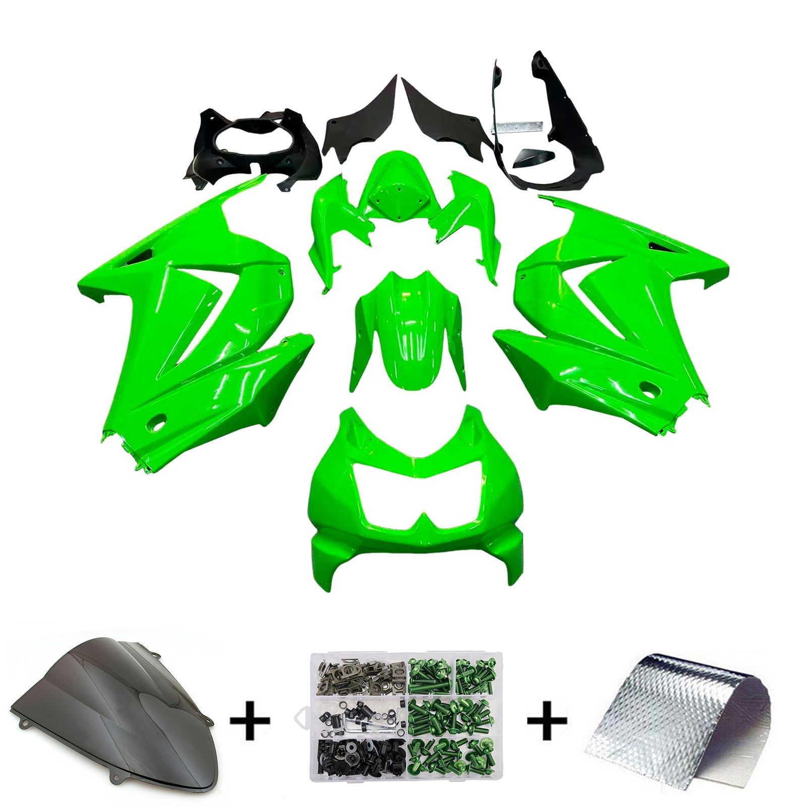 Kawasaki EX250 Ninja250R 2008-2012 Fairing Kit Bodywork Plastic ABS