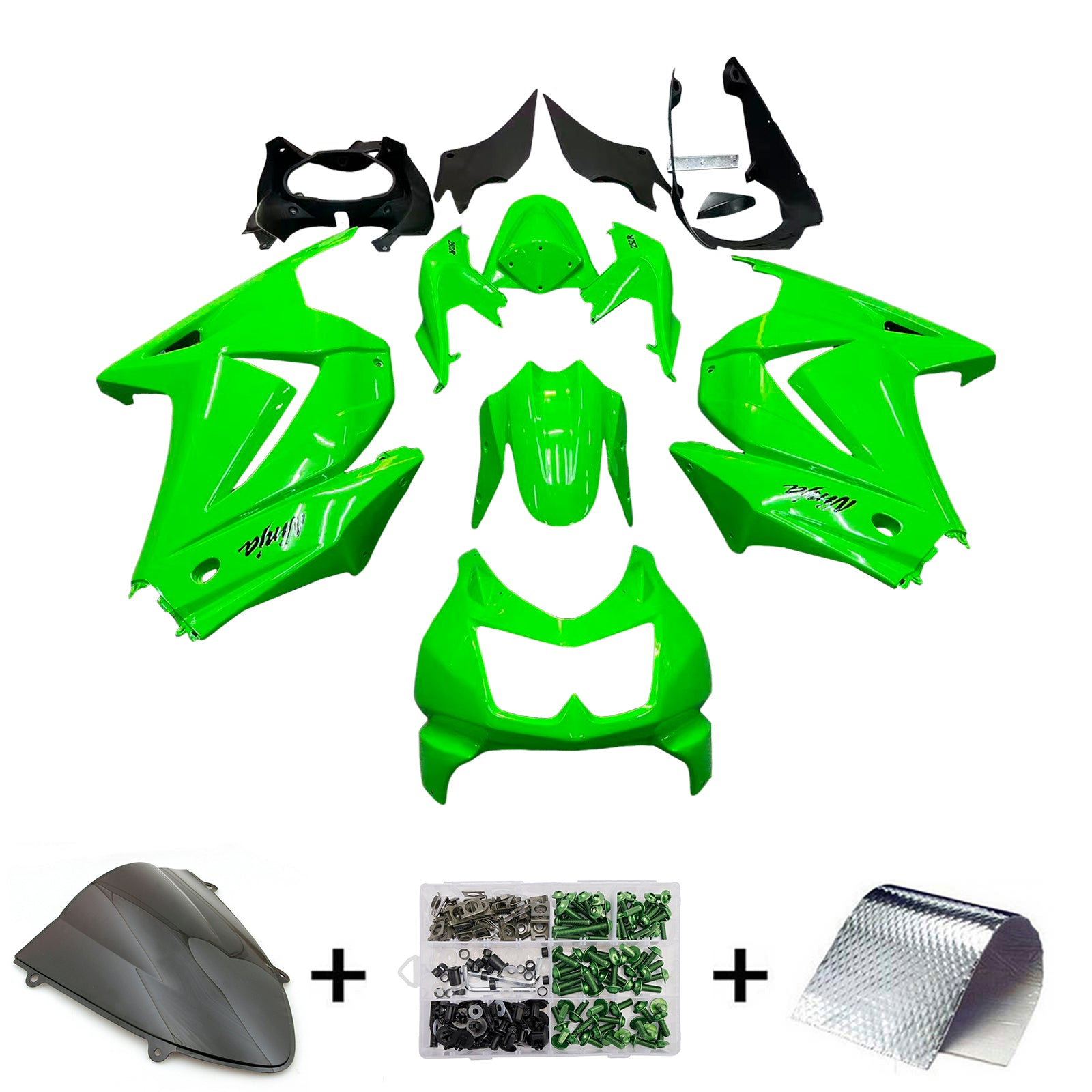 Kawasaki EX250 Ninja250R 2008-2012 Fairing Kit Bodywork Plastic ABS