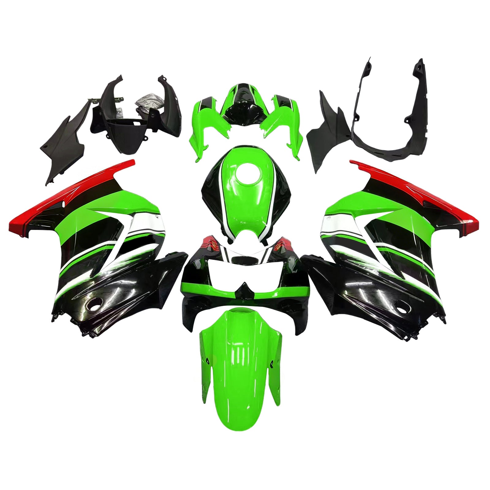 Kawasaki EX250 Ninja250R 2008-2012 Fairing Kit Bodywork Plastic ABS