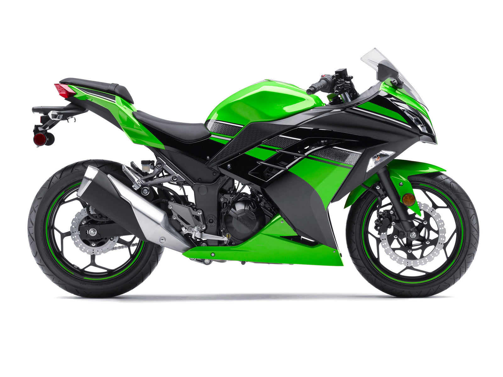 Fairings 2013-2024 Plastics Kawasaki Ninja 300R EX300R Green Ninja