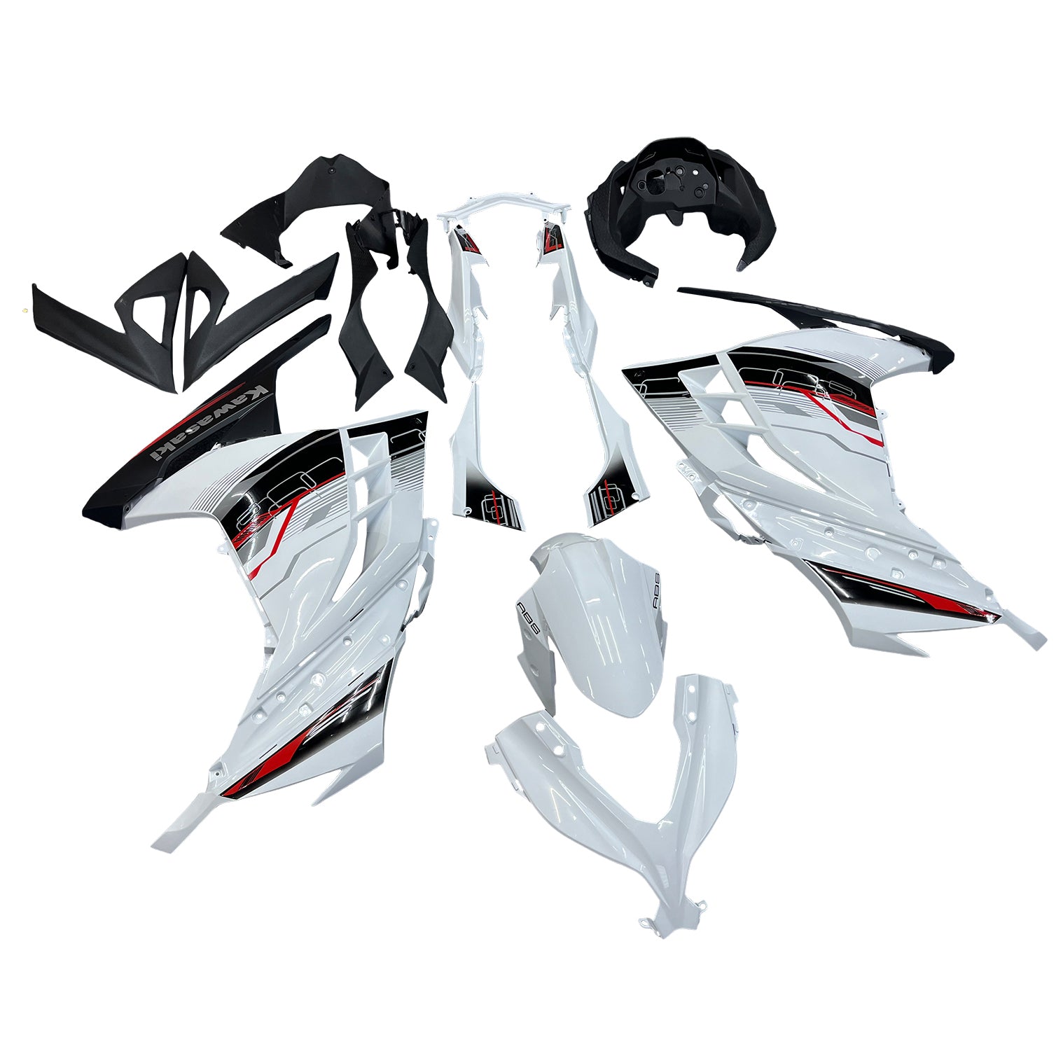 Fairings 2013-2024 Plastics Kawasaki Ninja 300R EX300R White Art Ninja Generic