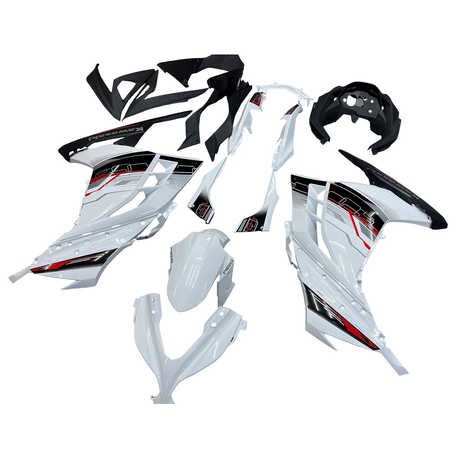Fairings 2013-2024 Plastics Kawasaki Ninja 300R EX300R White Art Ninja Generic