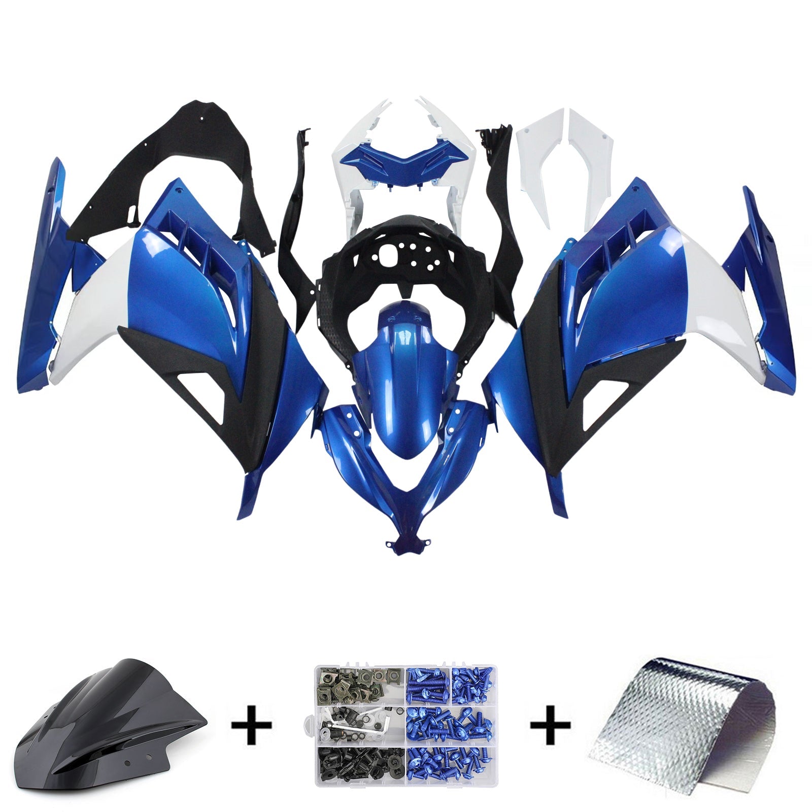 Kit Carenado Para Kawasaki EX300/Ninja300 2013-2017 Genérico