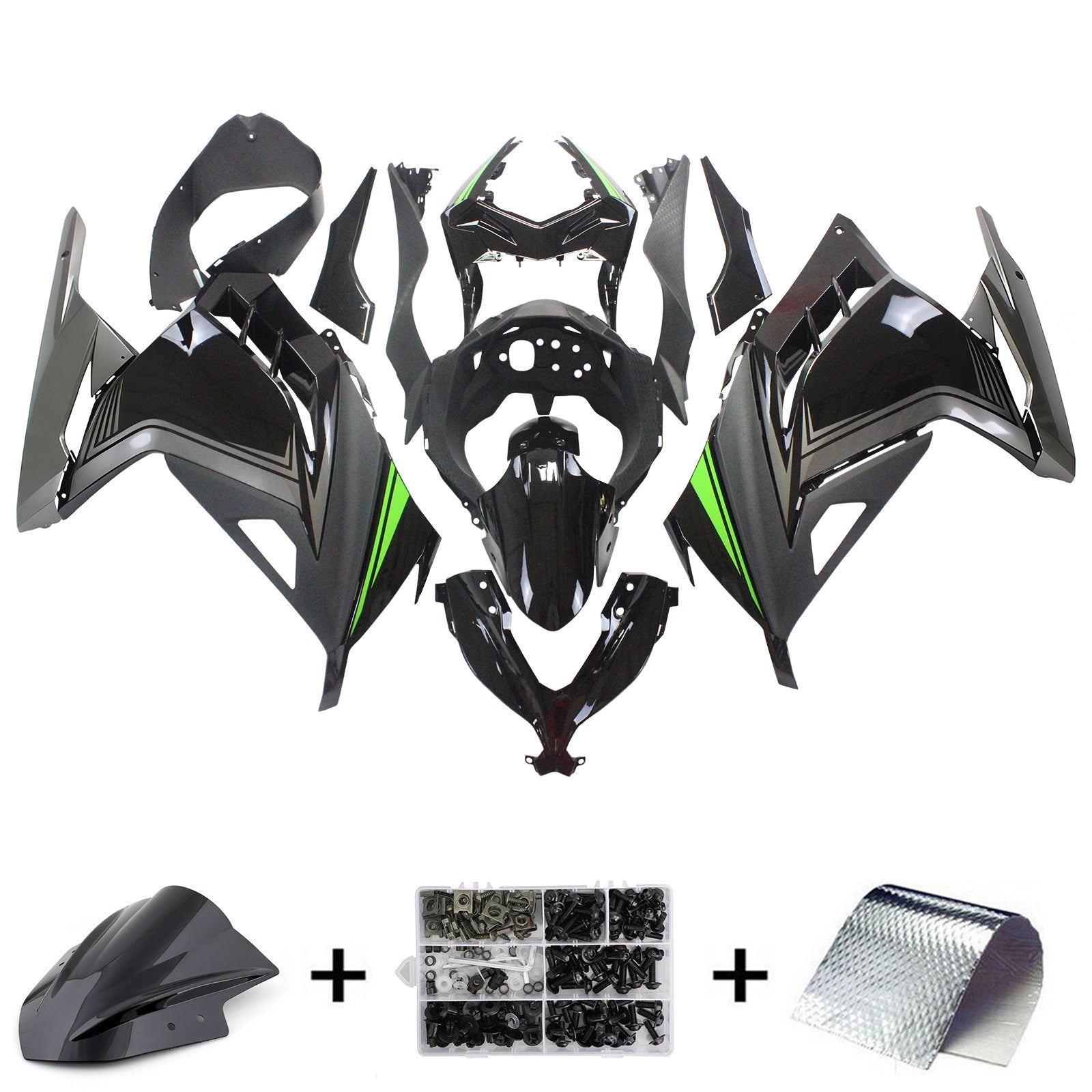 Kit Carenado Para Kawasaki EX300/Ninja300 2013-2017 Genérico