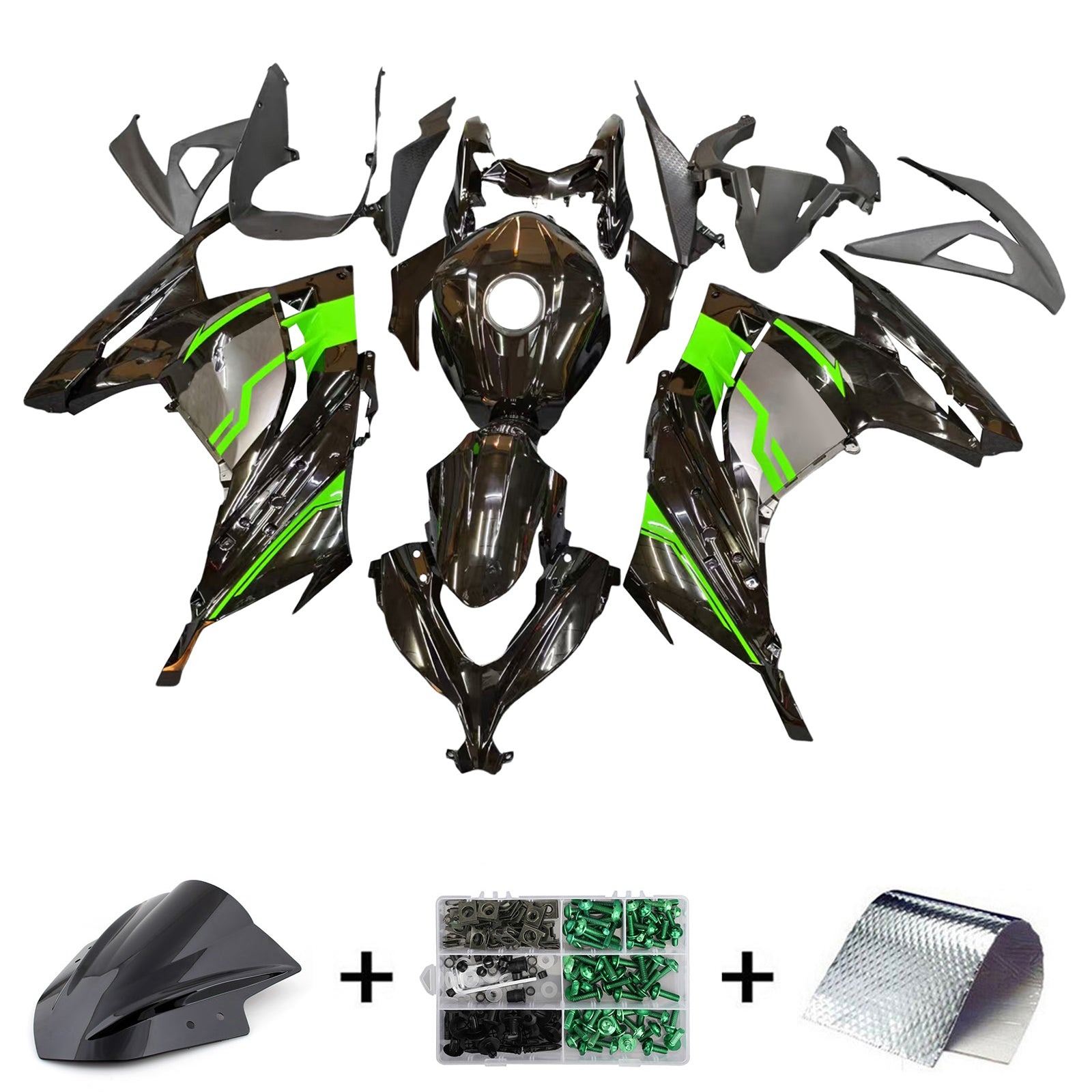 Injection Fairing Kit Bodywork fit For Kawasaki EX300 Ninja300R 2013-2024