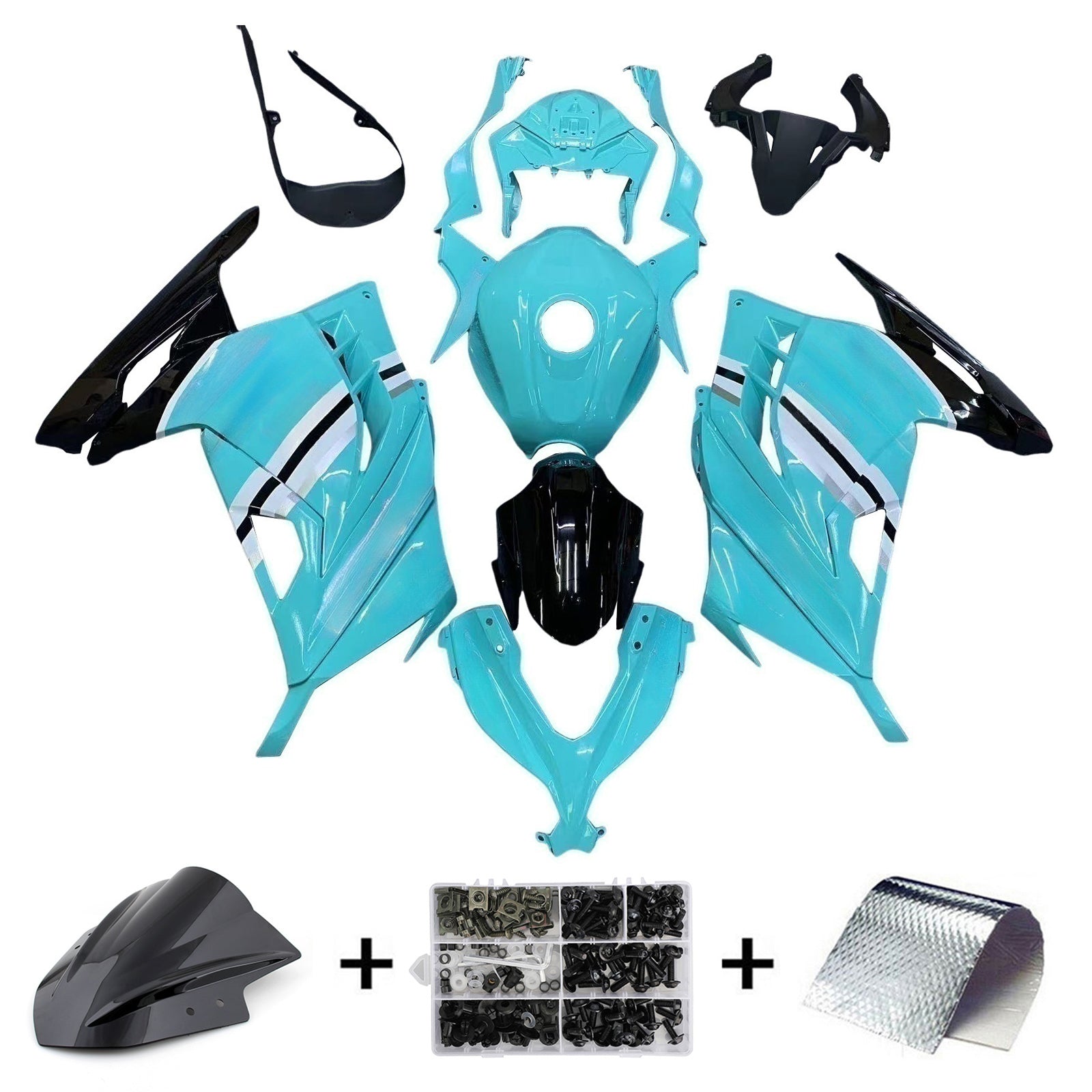 Injection Fairing Kit Bodywork fit For Kawasaki EX300 Ninja300R 2013-2024