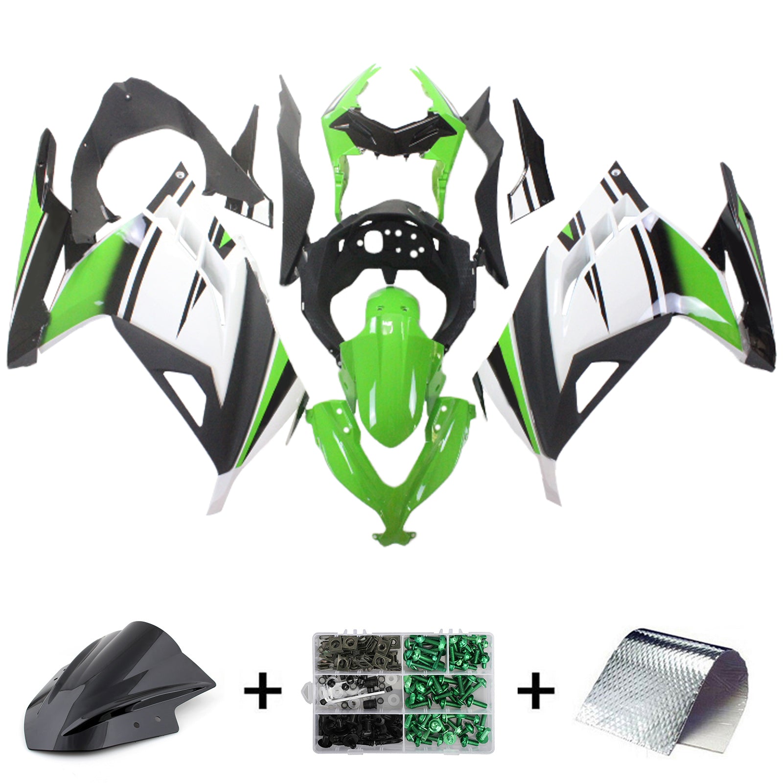 Injection Fairing Kit Bodywork fit For Kawasaki EX300 Ninja300R 2013-2024