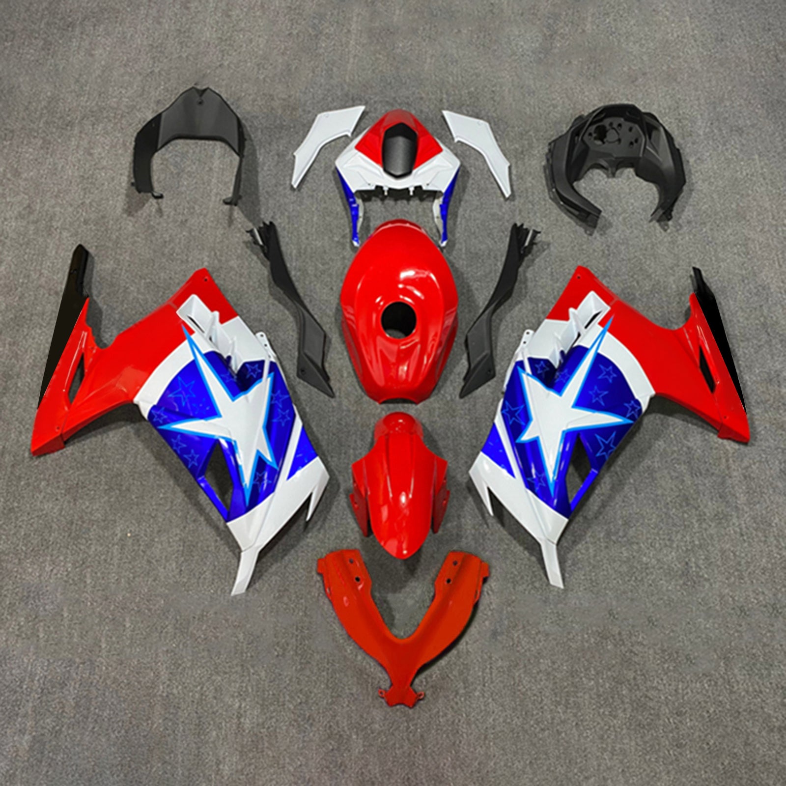 Kawasaki EX300/Ninja300 2013-2017 Kit Carenado Carrocería Plástico ABS