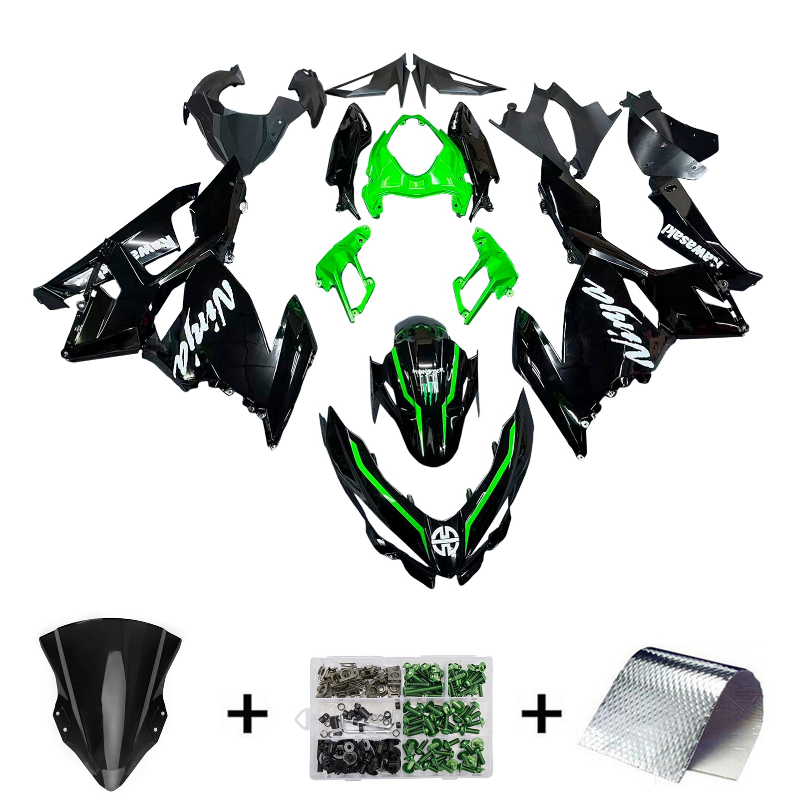 Kawasaki EX400/Ninja400 2018-2024 Fairing Kit Bodywork Plastic ABS