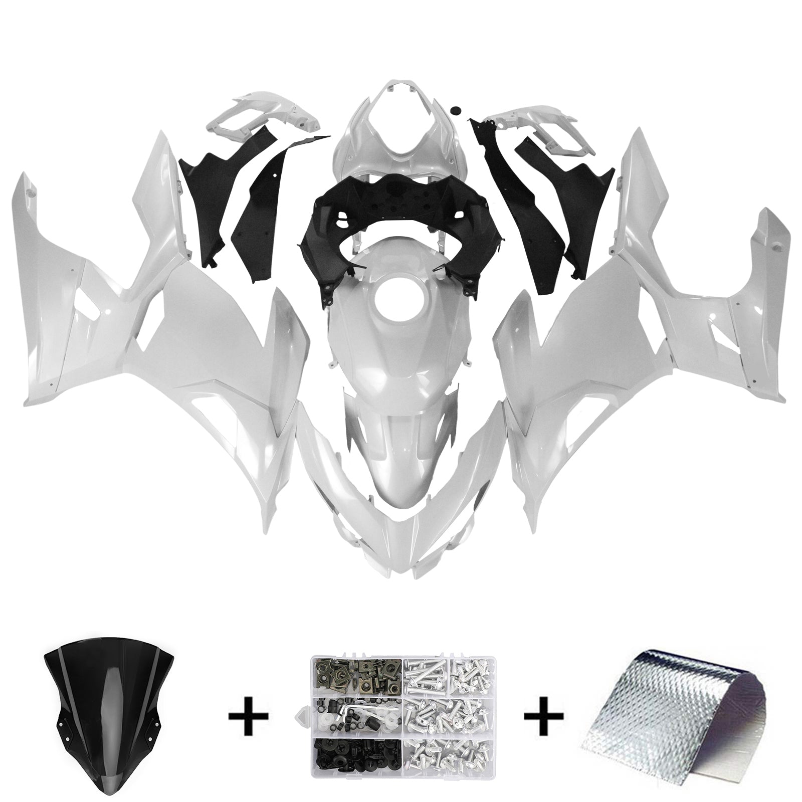 Injection Fairing Kit Bodywork For Kawasaki EX400 Ninja400 2018-2024