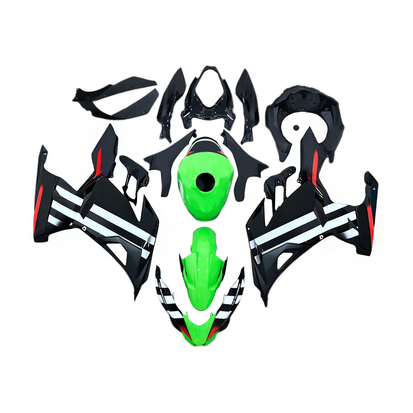 Amotopart Kawasaki EX400 Ninja400 2018-2024 Fairing Kit Bodywork Plastic ABS