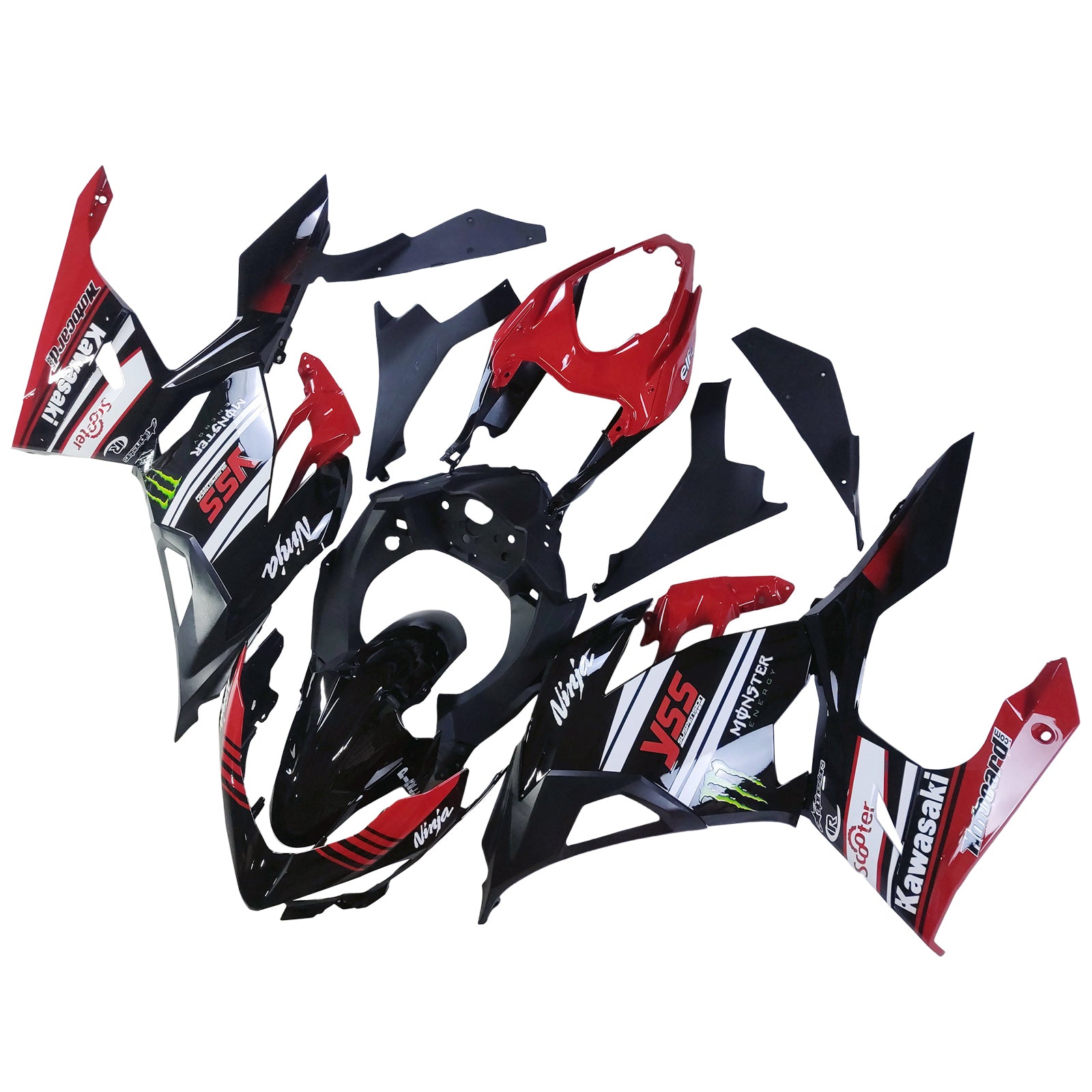 Amotopart Kawasaki EX400 Ninja400 2018-2024 Fairing Kit Bodywork Plastic ABS