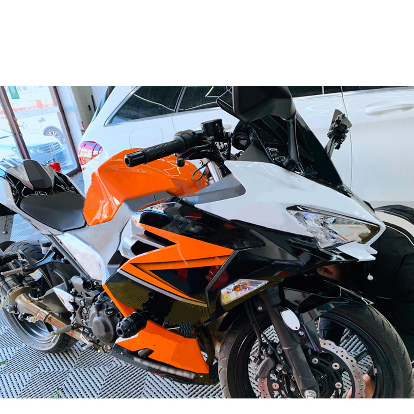 Amotopart Kawasaki EX400 Ninja400 2018-2024 Fairing Kit Bodywork Plastic ABS